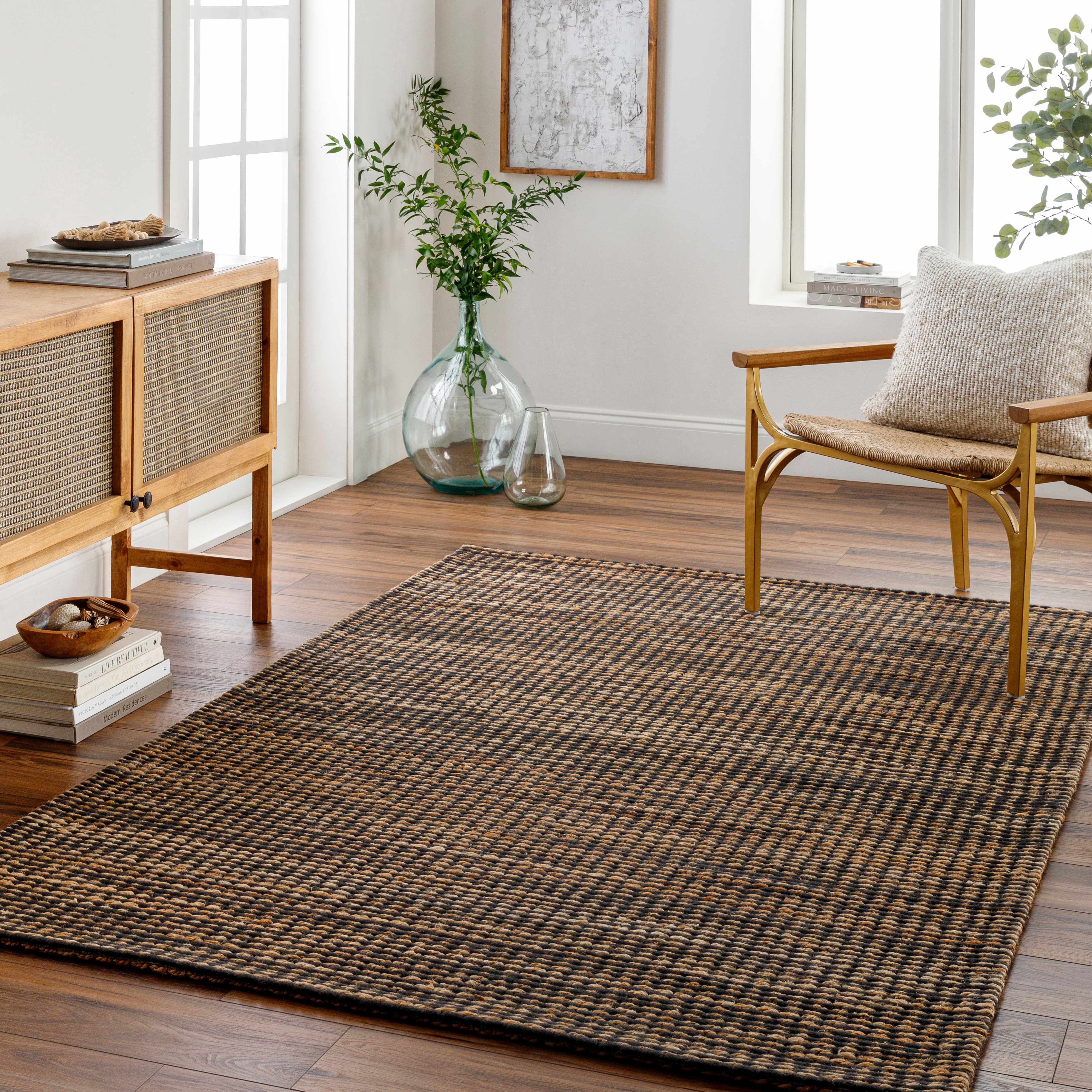 Riki Black Area Rug - Image 2
