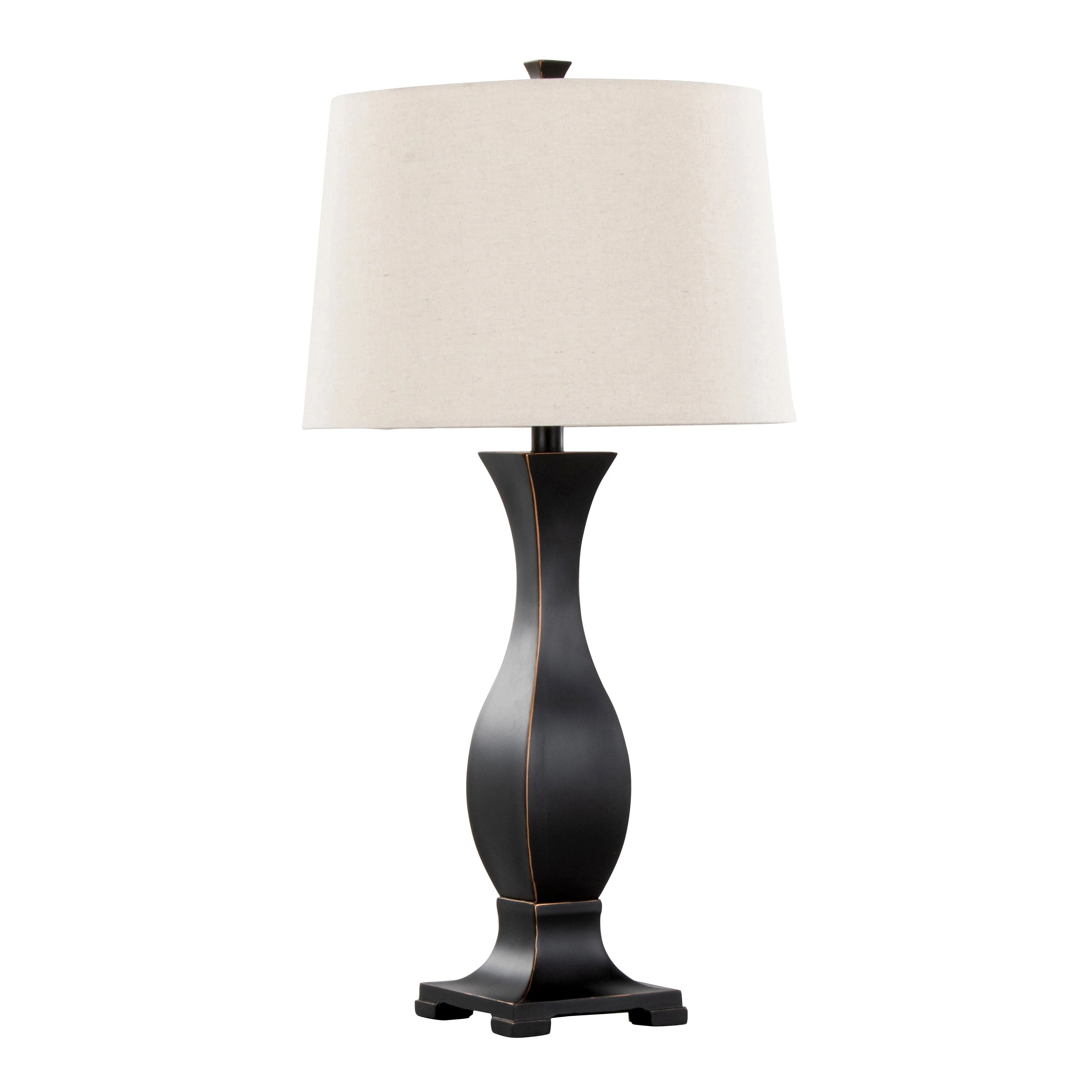 Riley 29" Contemporary Polyresin Table Lamp Set in Oil Rubbed Bronze - Image 2