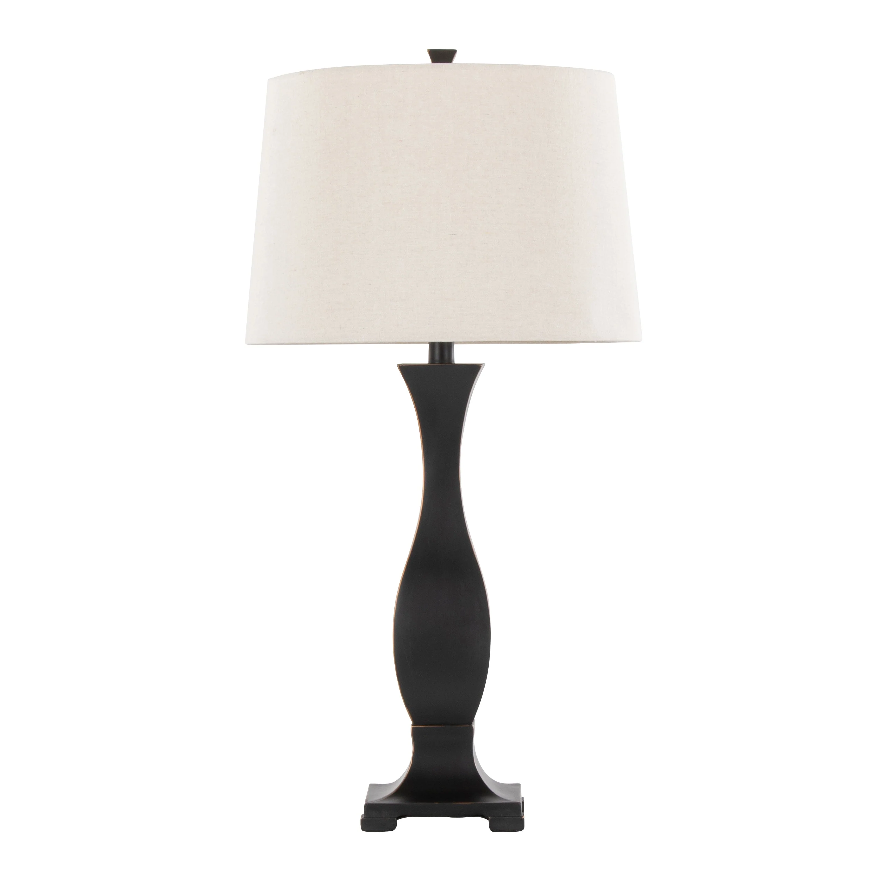 Riley 29" Contemporary Polyresin Table Lamp Set in Oil Rubbed Bronze - Image 4