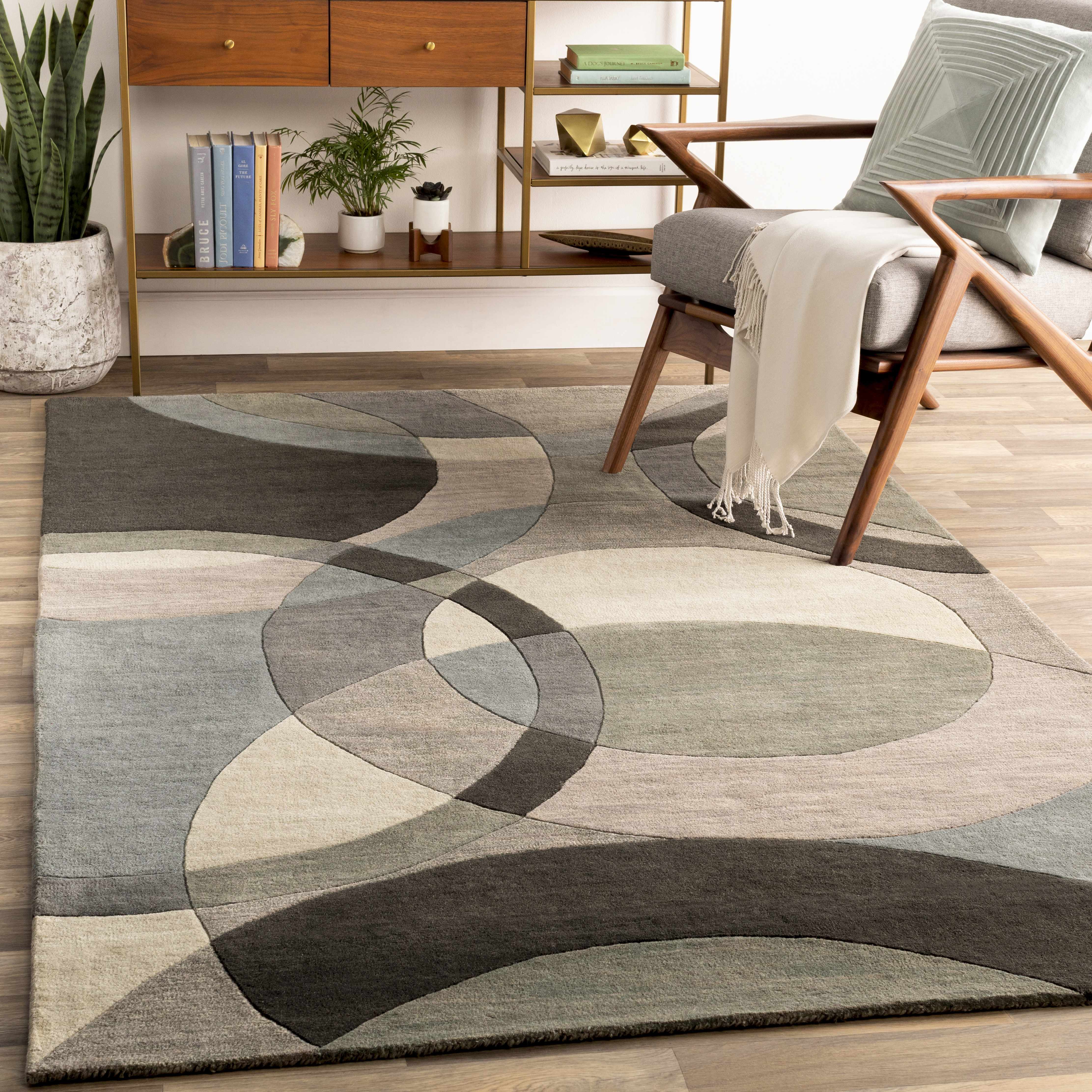 Rilton Gray Wool Carpet - Image 2