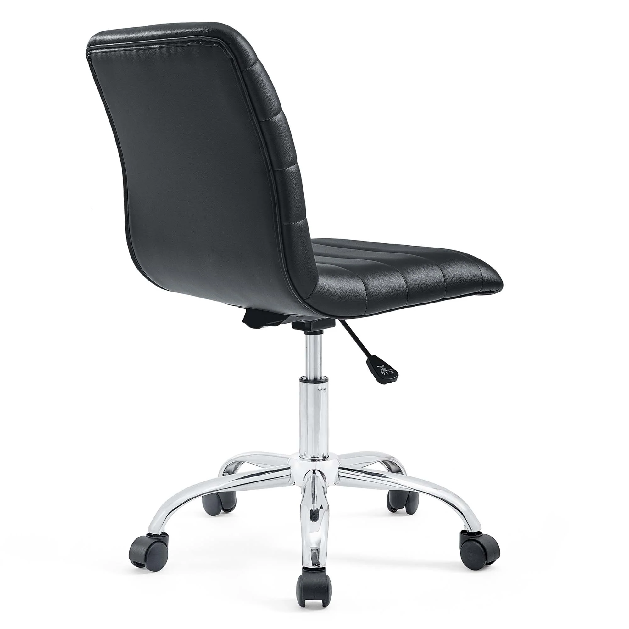 Ripple Armless Mid Back Vinyl Office Chair by Modway - Image 11