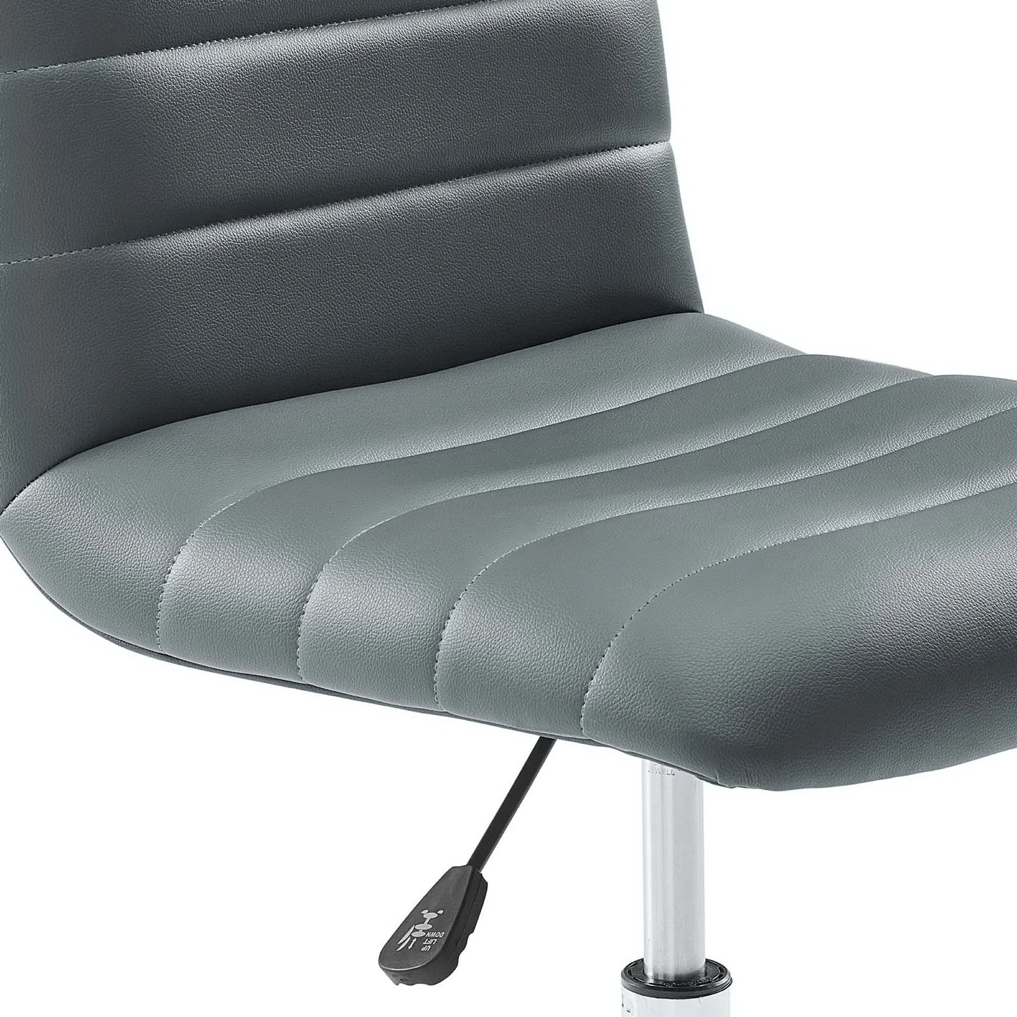 Ripple Armless Mid Back Vinyl Office Chair by Modway - Image 12