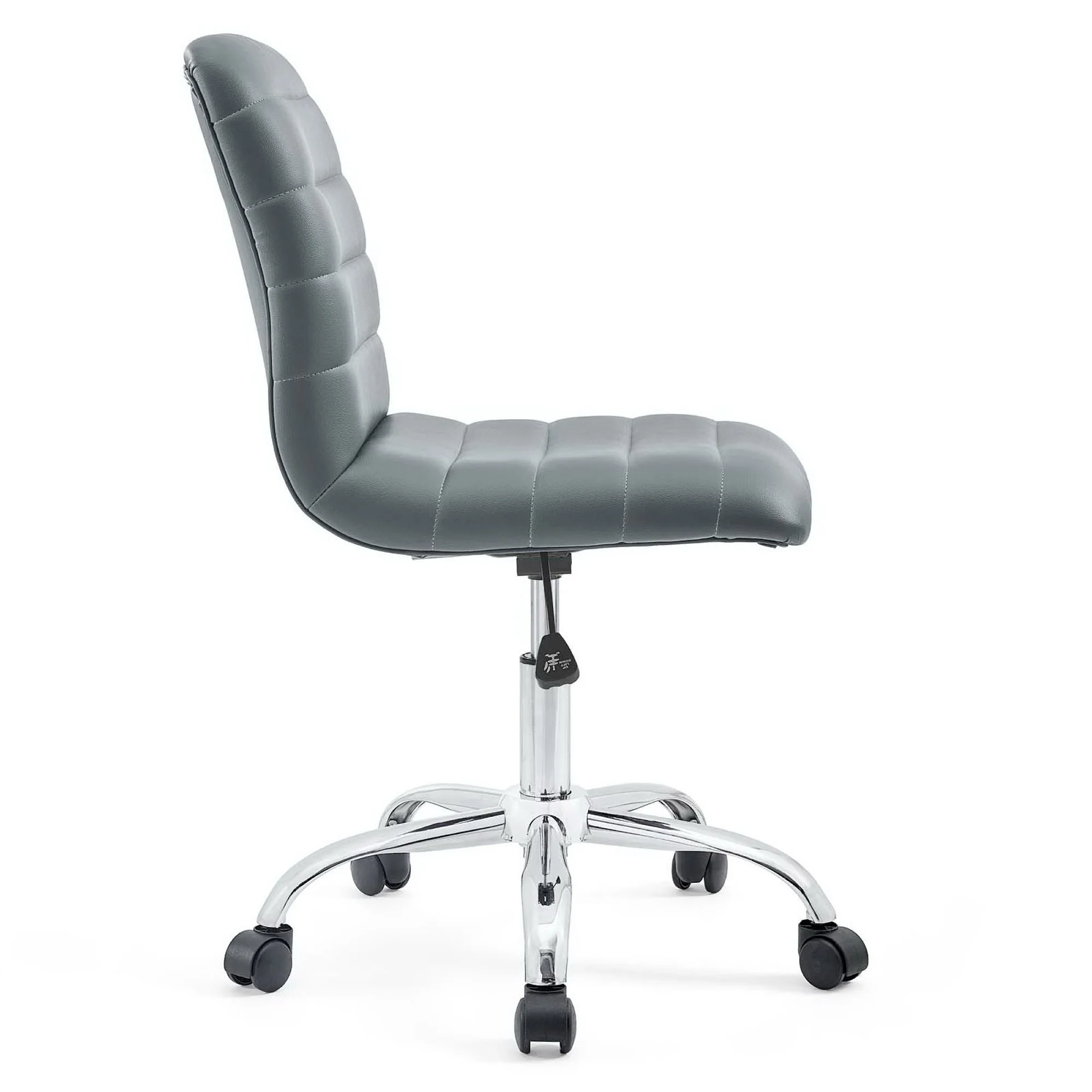 Ripple Armless Mid Back Vinyl Office Chair by Modway - Image 18