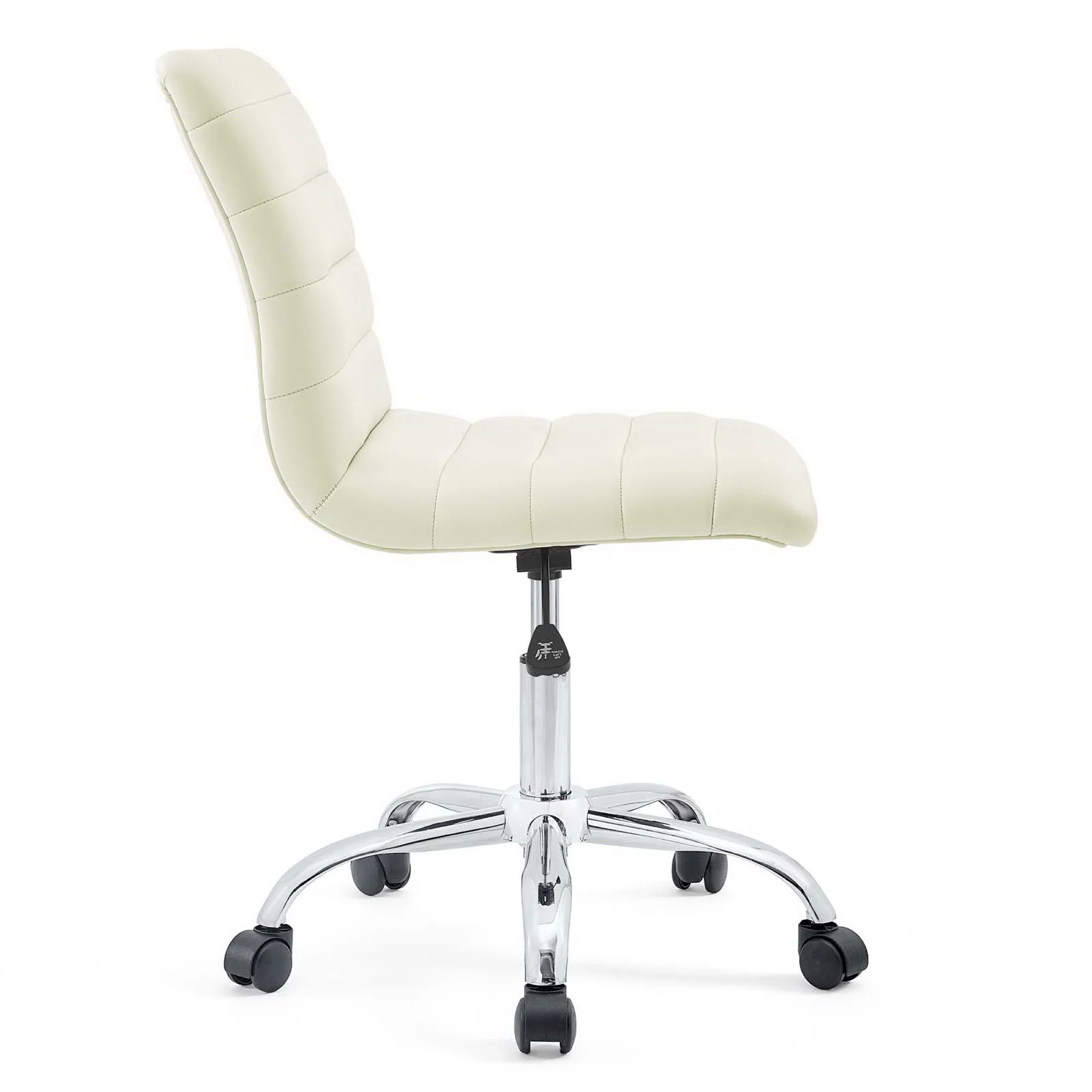 Ripple Armless Mid Back Vinyl Office Chair by Modway - Image 2