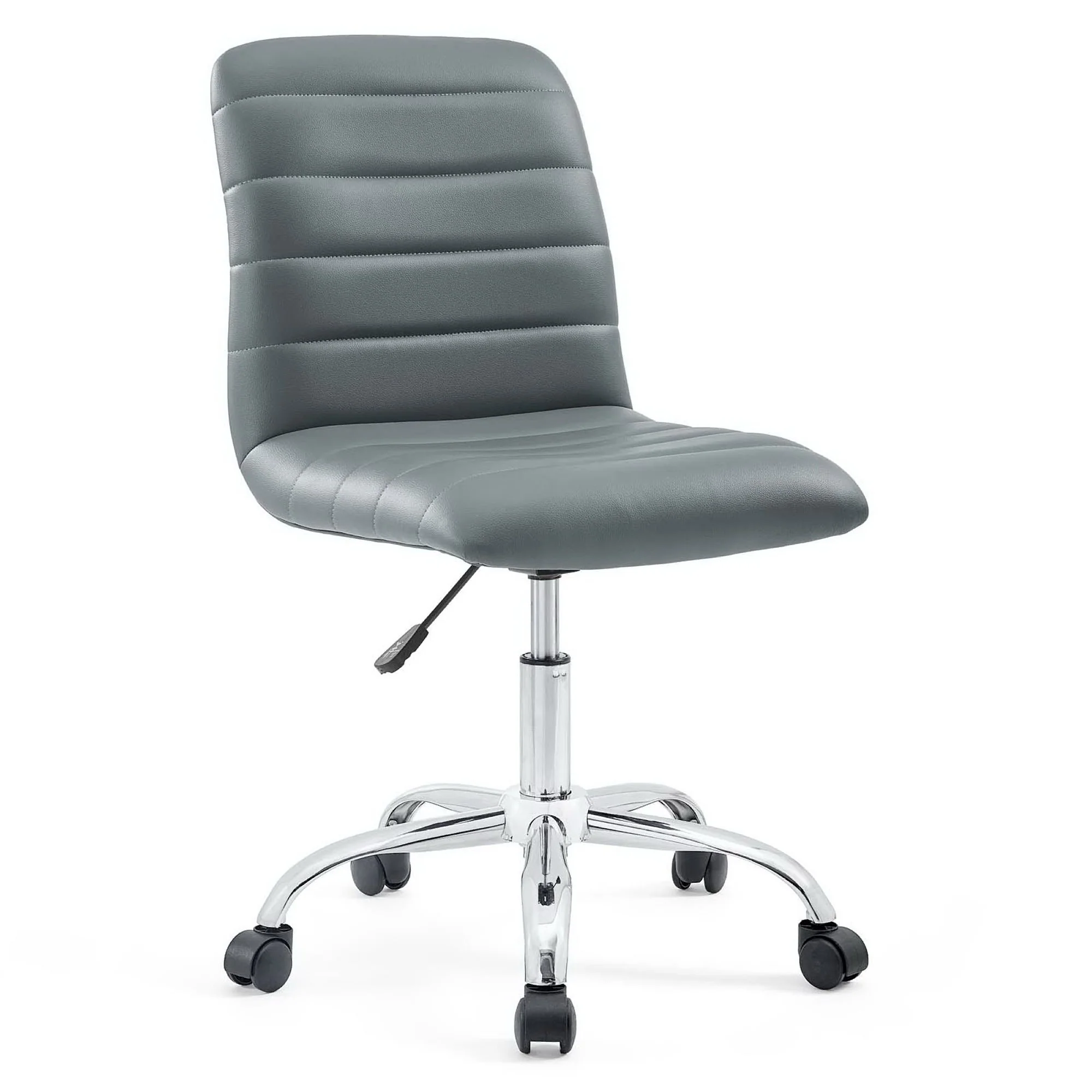 Ripple Armless Mid Back Vinyl Office Chair by Modway - Image 20