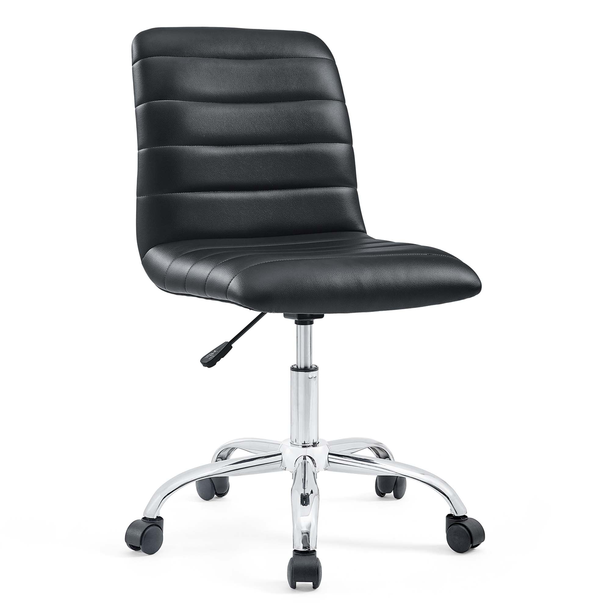 Ripple Armless Mid Back Vinyl Office Chair by Modway - Image 21