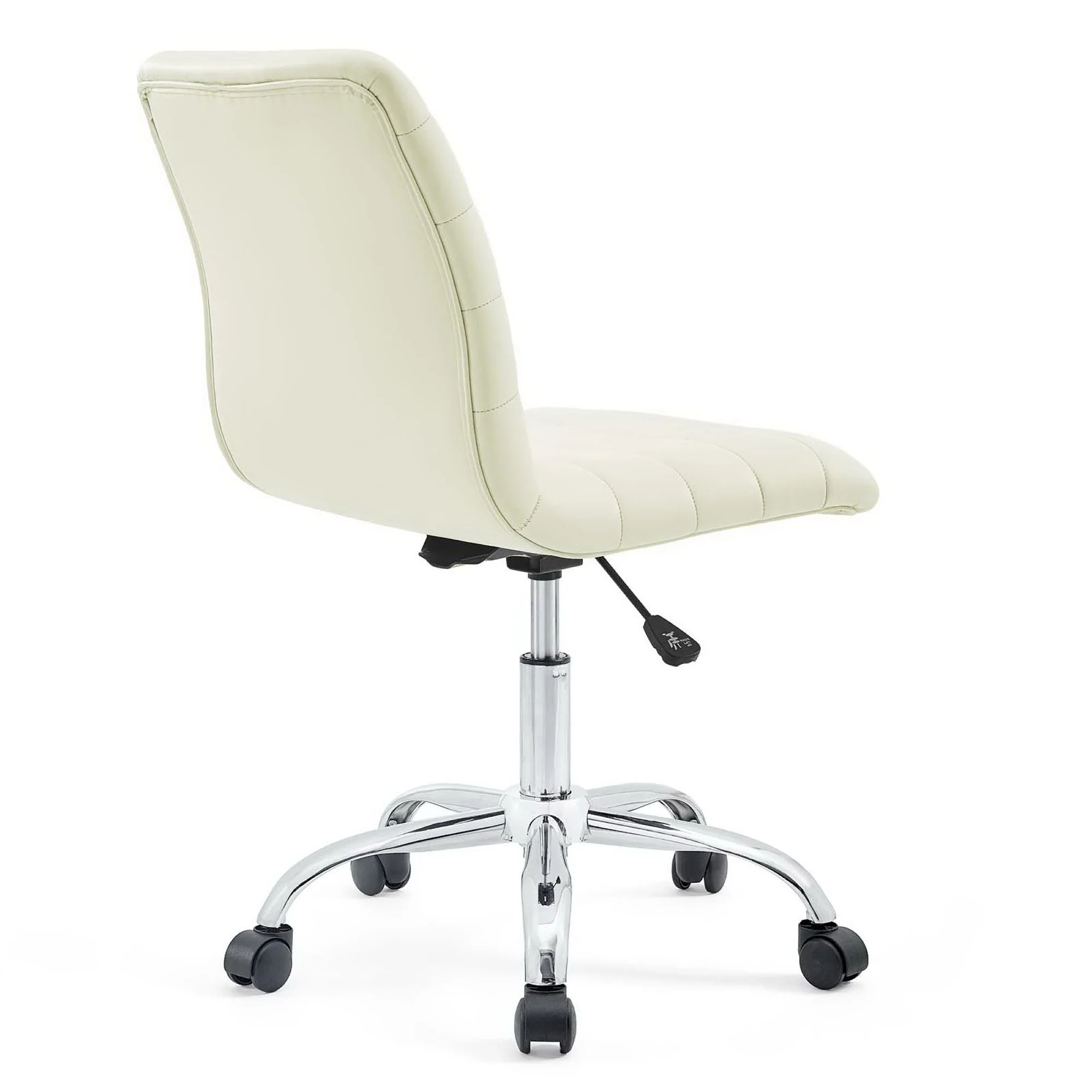 Ripple Armless Mid Back Vinyl Office Chair by Modway - Image 3