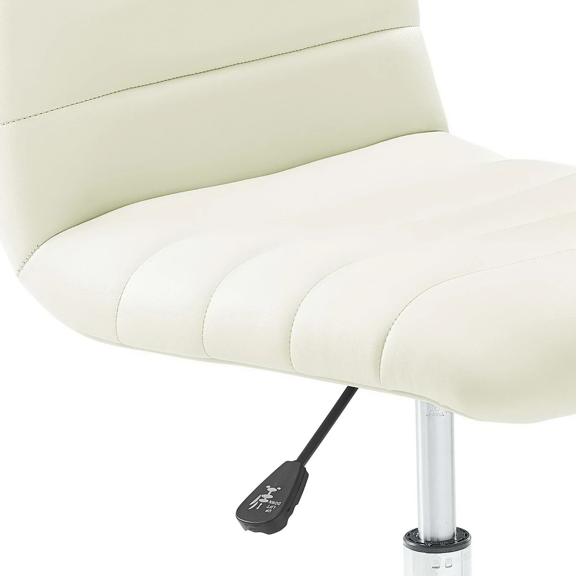 Ripple Armless Mid Back Vinyl Office Chair by Modway - Image 5