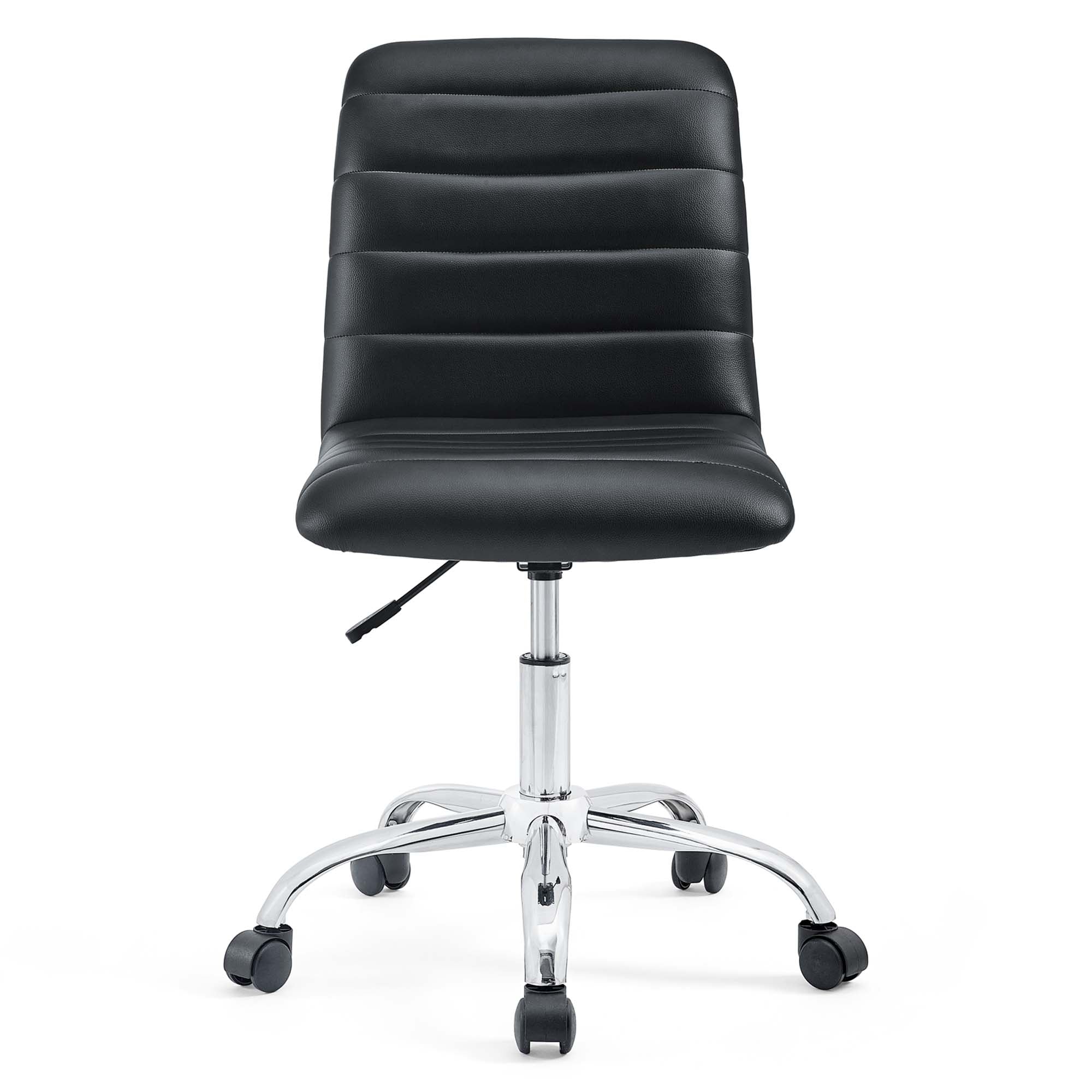 Ripple Armless Mid Back Vinyl Office Chair by Modway - Image 9