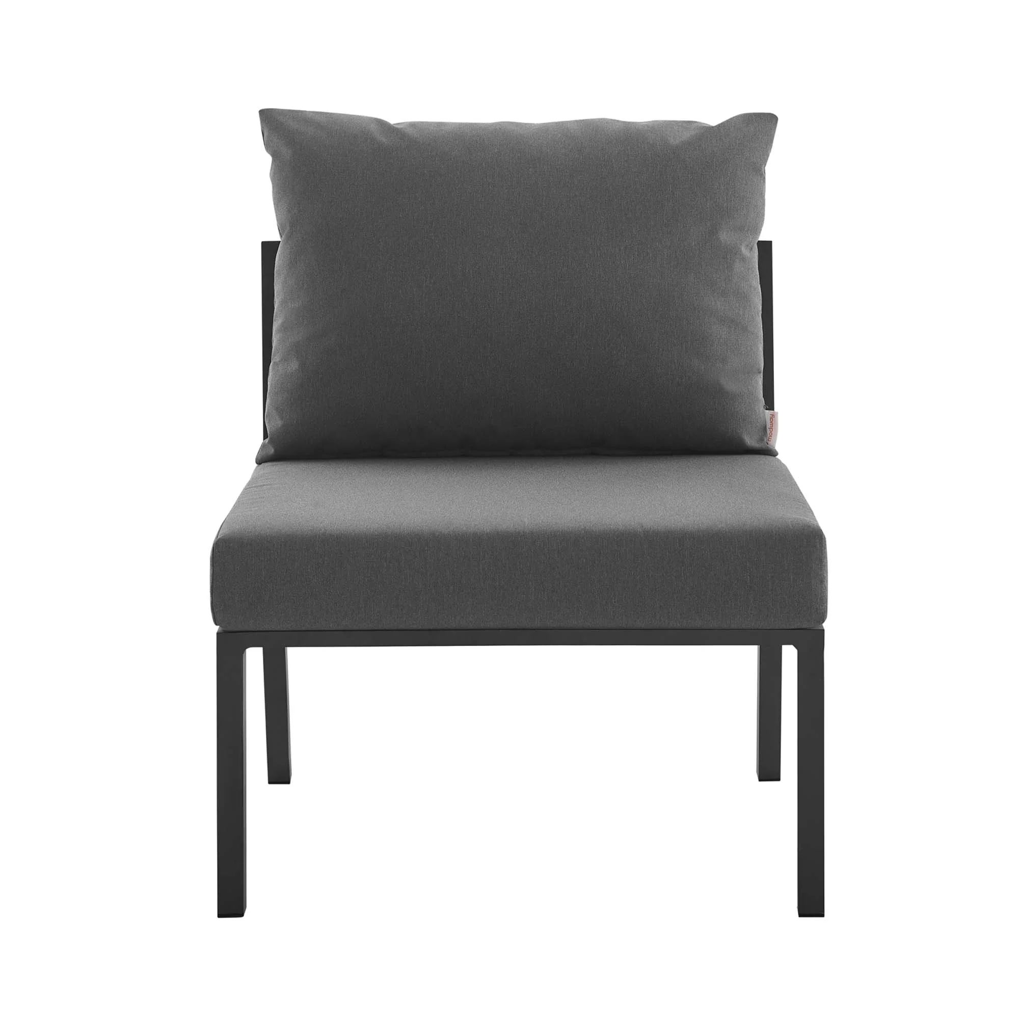 Riverside Outdoor Patio Aluminum Armless Chair by Modway - Image 4
