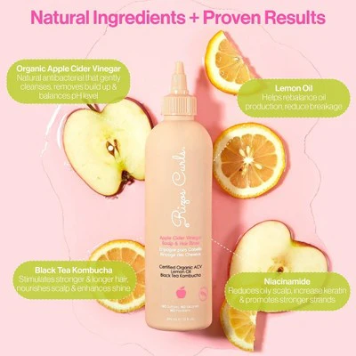 Rizos Curls Apple Cider Vinegar Scalp & Hair Rinse 10 fl oz - New - Image 5
