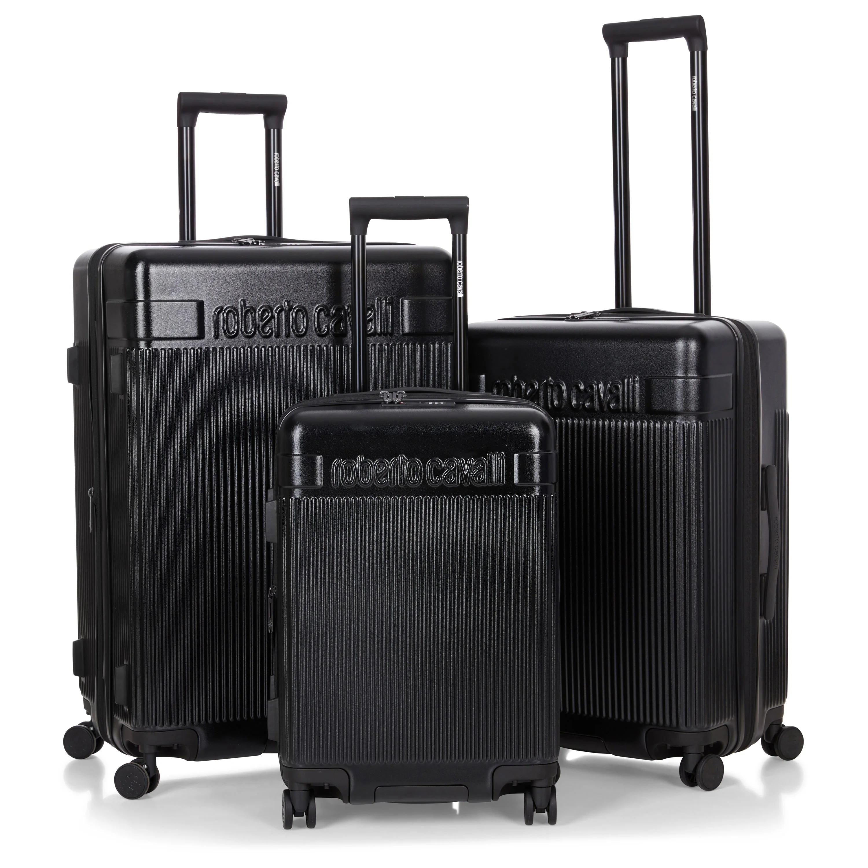 Roberto Cavalli 3 Piece Luggage Set with Expandable Hard Shell & 8 Spinner Wheels - Image 13
