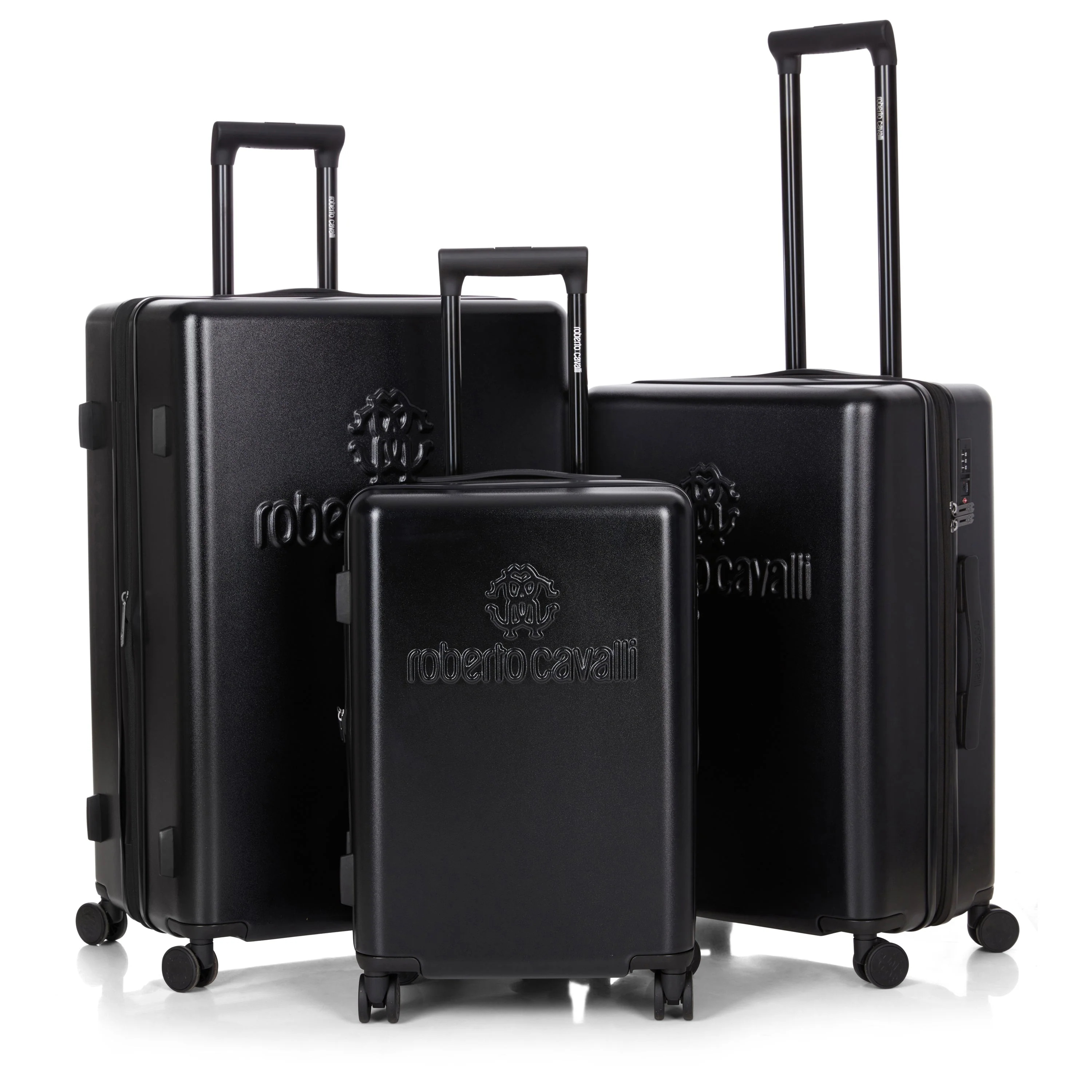 Roberto Cavalli 3 Piece Luggage Set with Expandable Hard Shell & 8 Spinner Wheels - Image 11