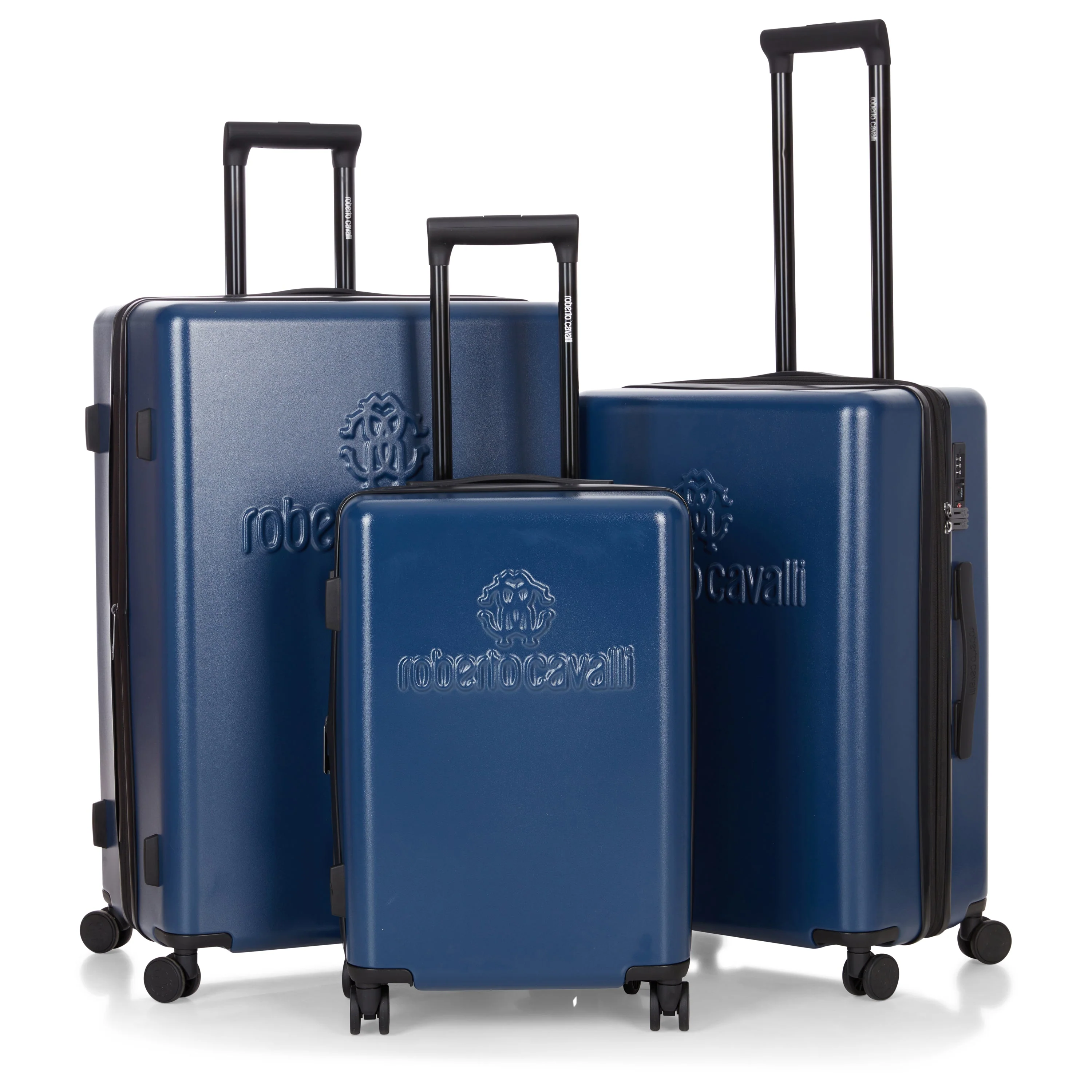 Roberto Cavalli 3 Piece Luggage Set with Expandable Hard Shell & 8 Spinner Wheels - Image 8