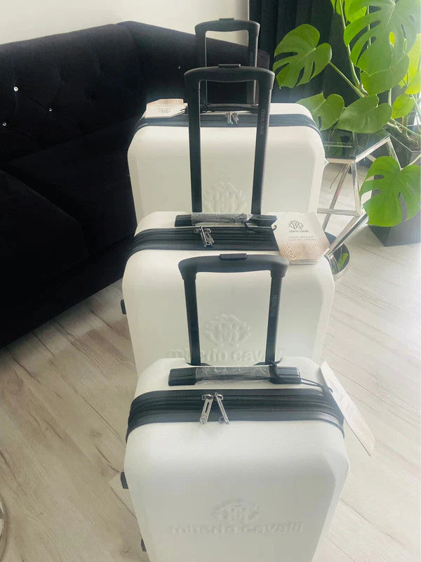 Roberto Cavalli Luxury 3 Piece Expandable Hard Shell Luggage Set - Image 8