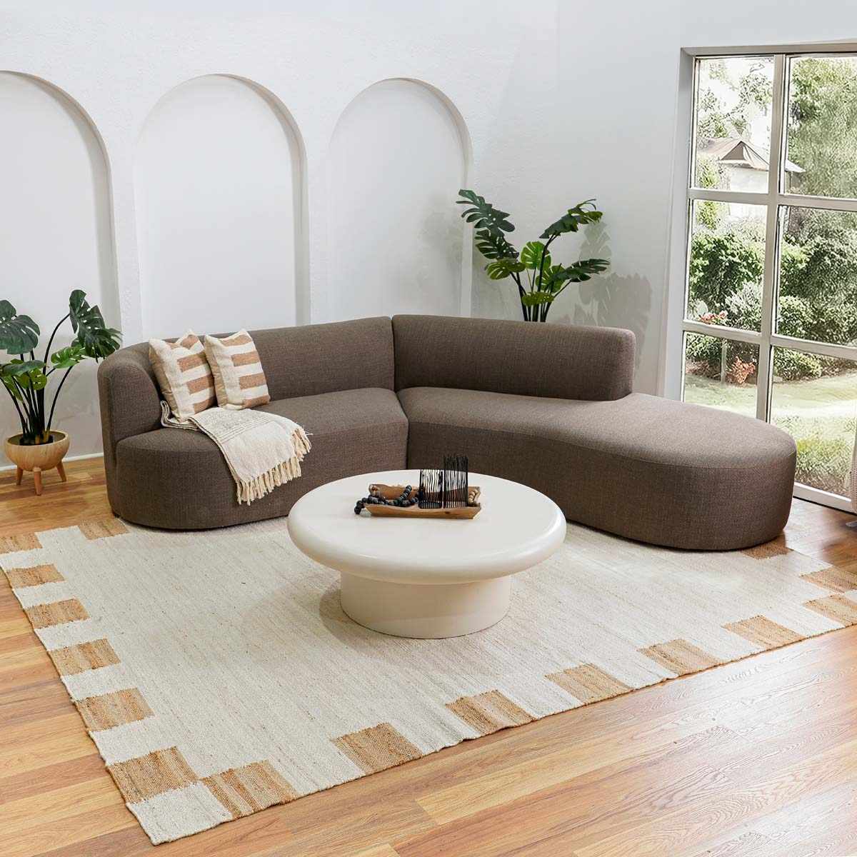 Rocio White Jute Carpet - Image 2