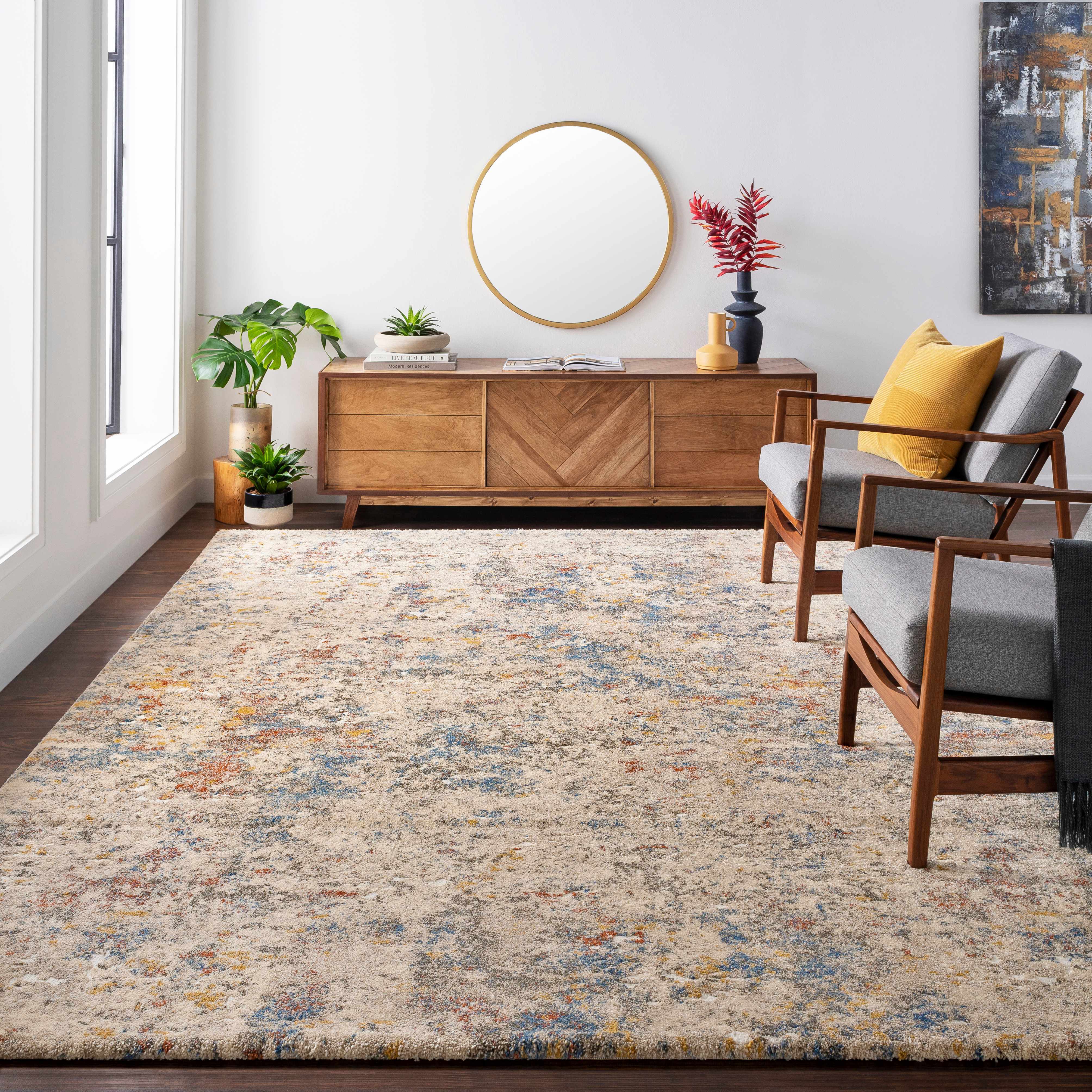 Rock Pattern Thick Area Rug - Image 2