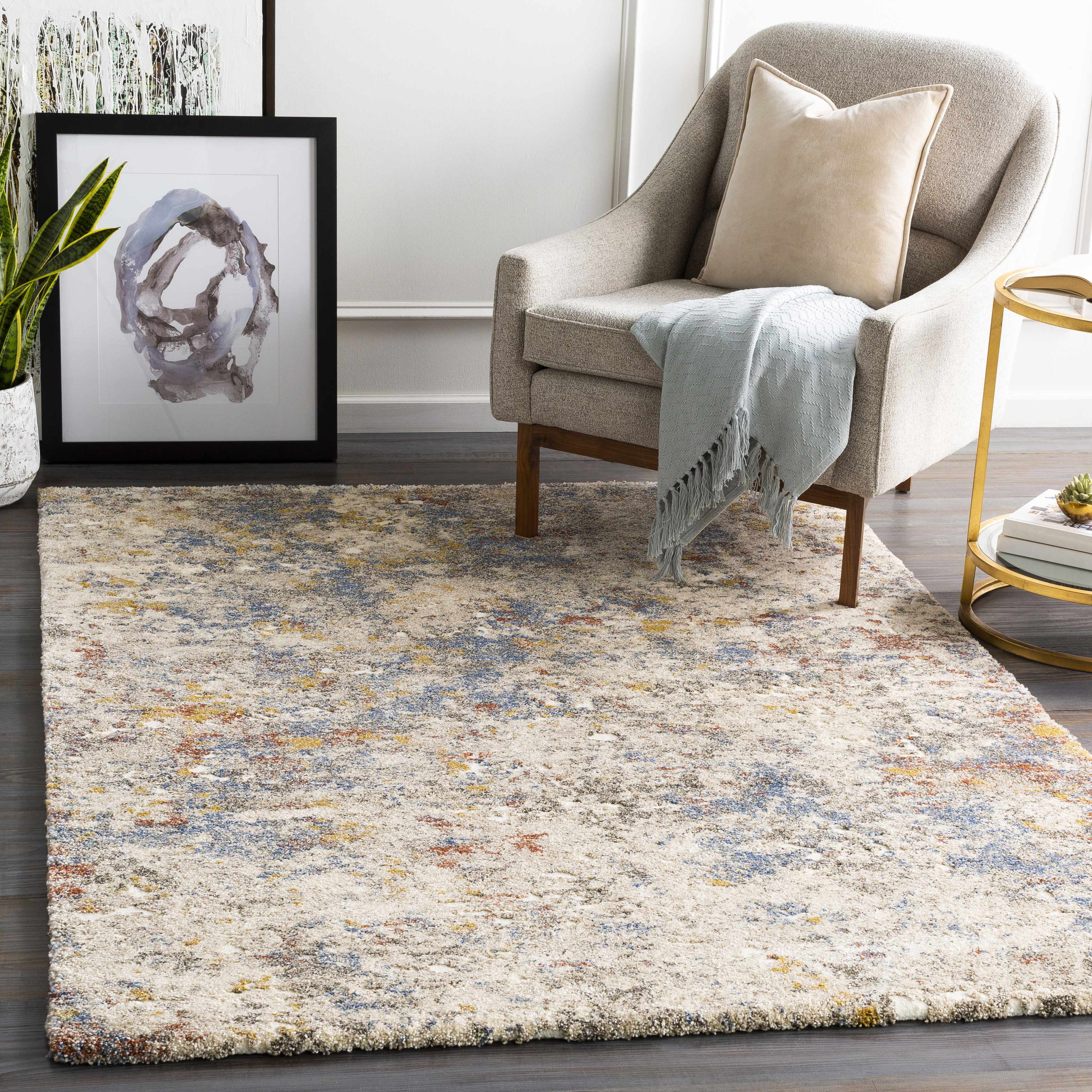 Rock Pattern Thick Area Rug - Image 9