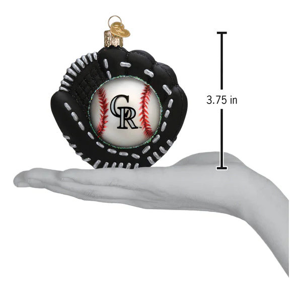 Rockies Baseball Mitt Christmas Ornament - Image 5