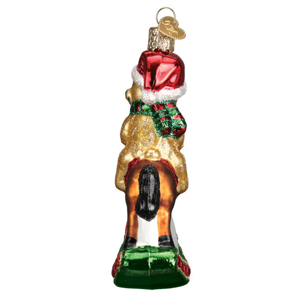 Rocking Horse Teddy Ornament by Old World Christmas - Image 6