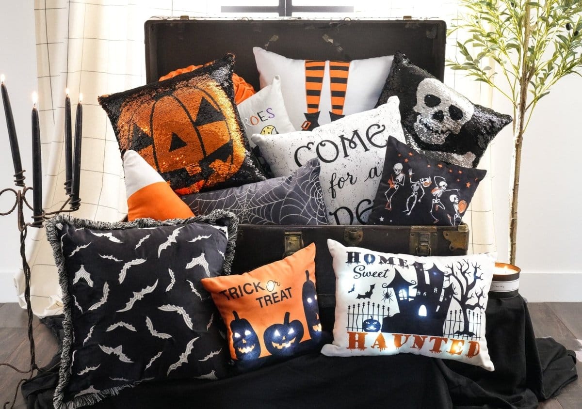 Rocking Skeleton Decorative Pillow - Image 5