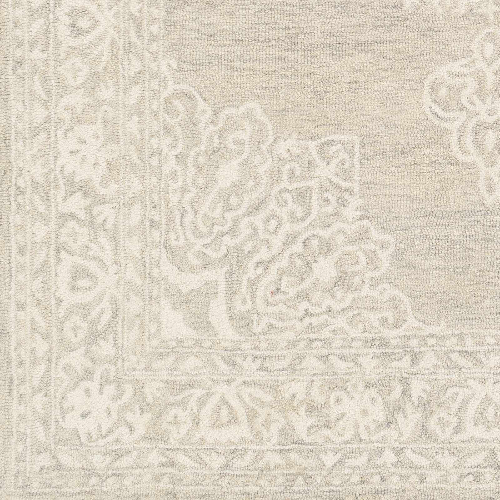 Roessleville Cream Wool Area Rug - Image 4
