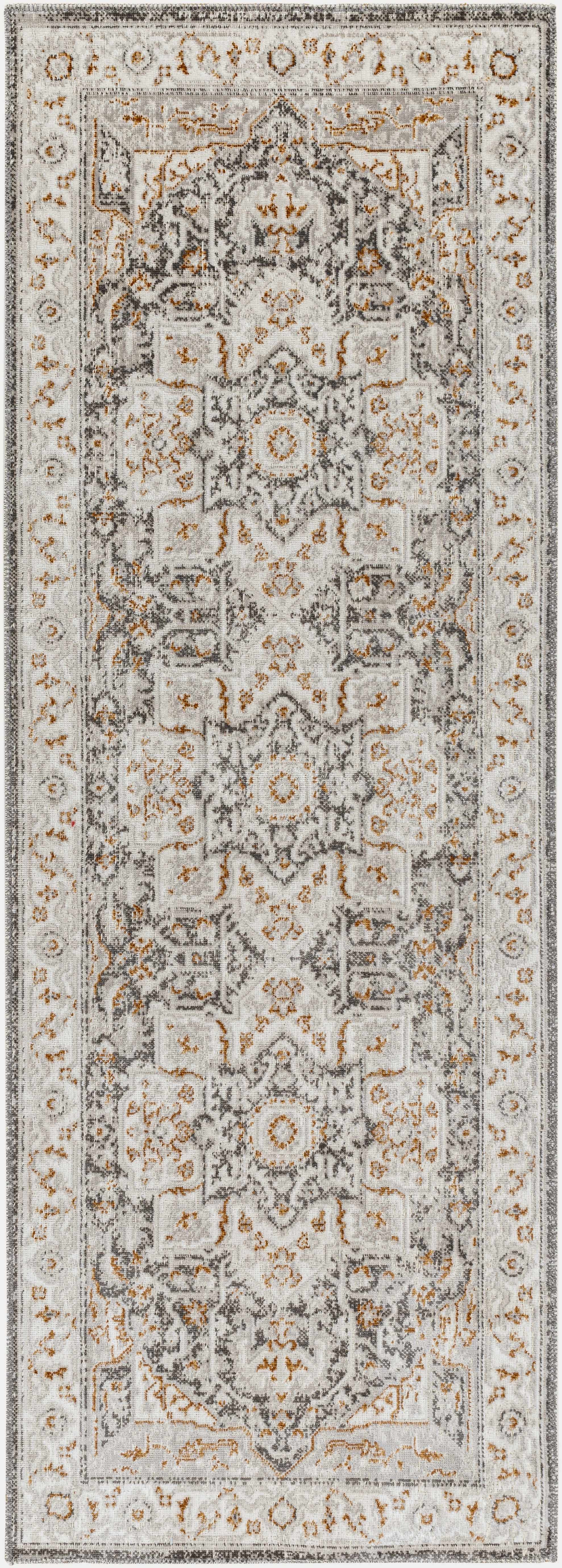 Roho Beige & Rust Washable Area Rug - Clearance - Image 7