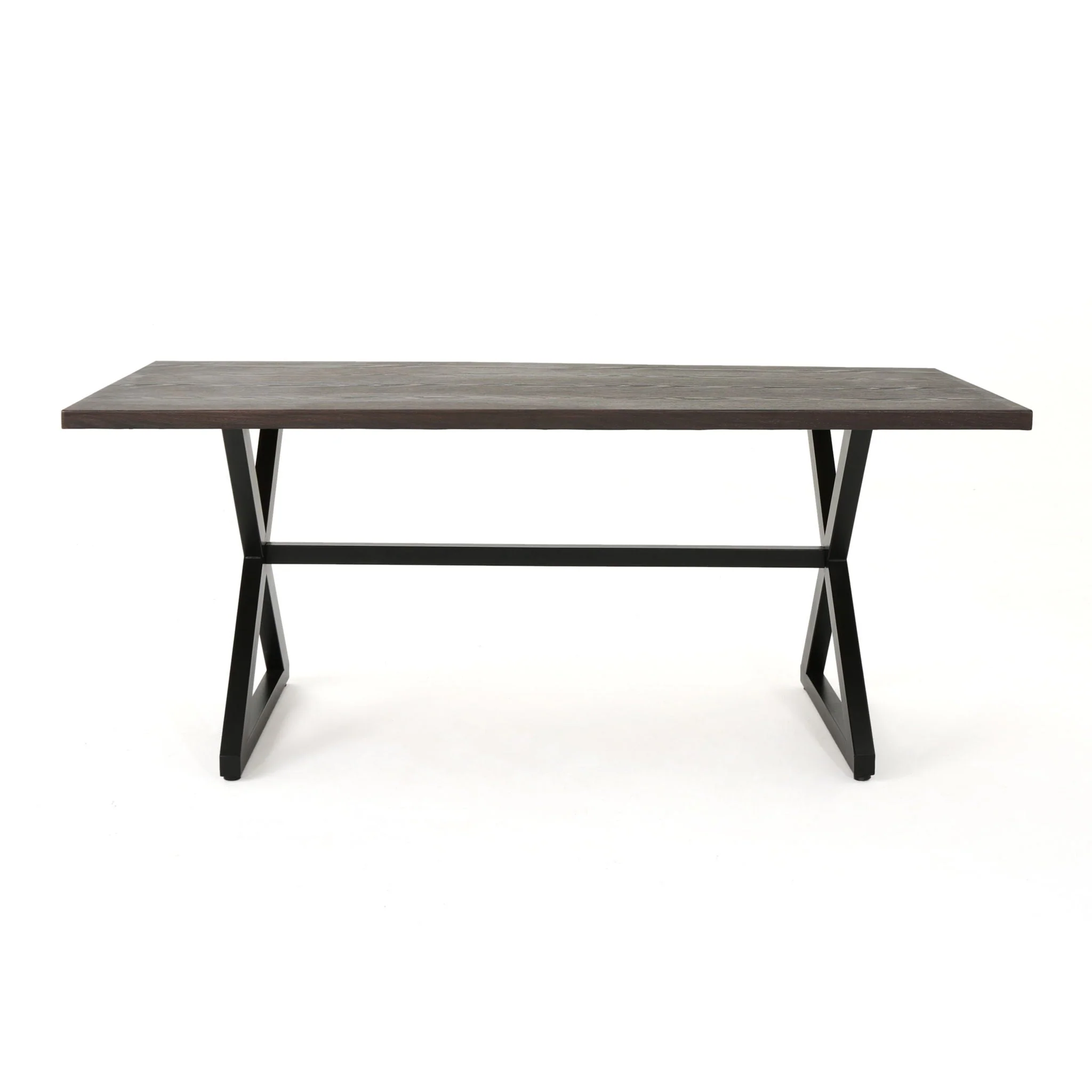 Rolando - Outdoor Aluminum Dining Table With Steel Frame - Image 4