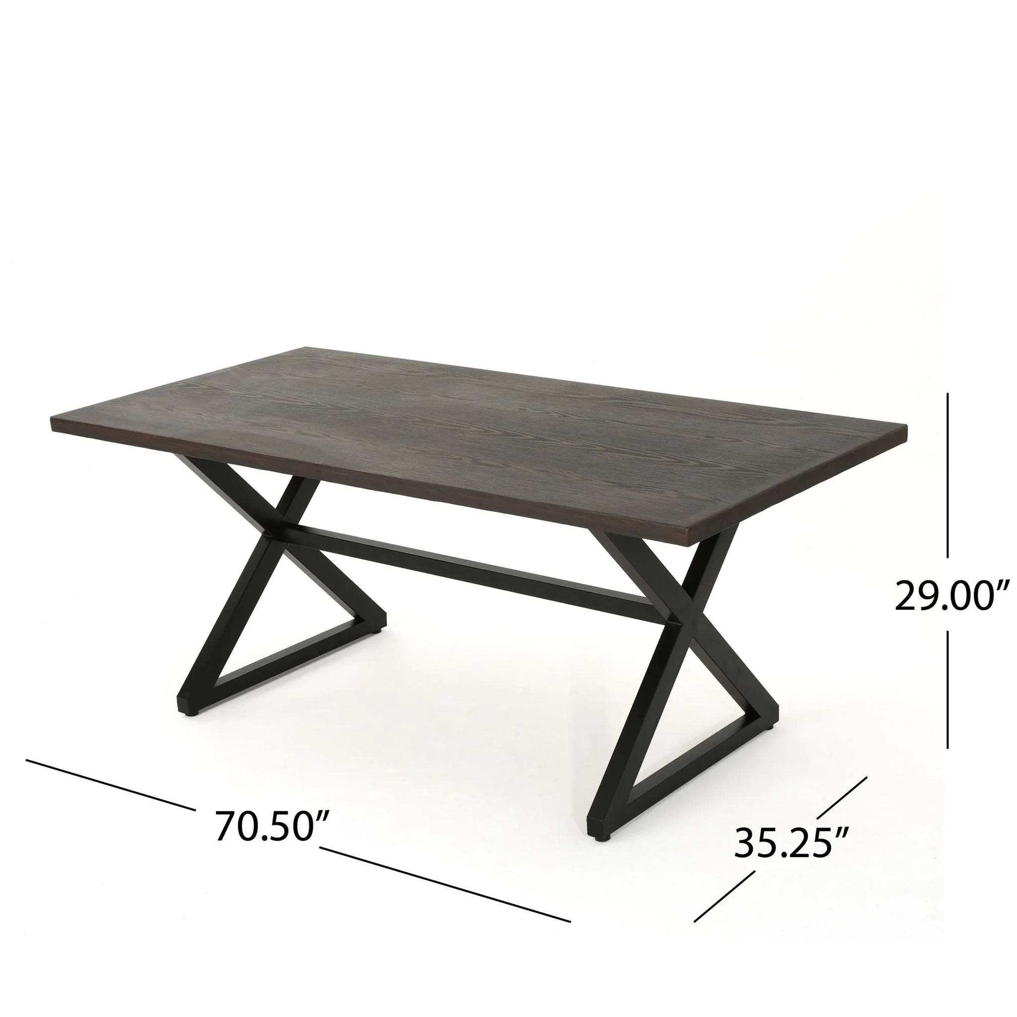 Rolando - Outdoor Aluminum Dining Table With Steel Frame - Image 6