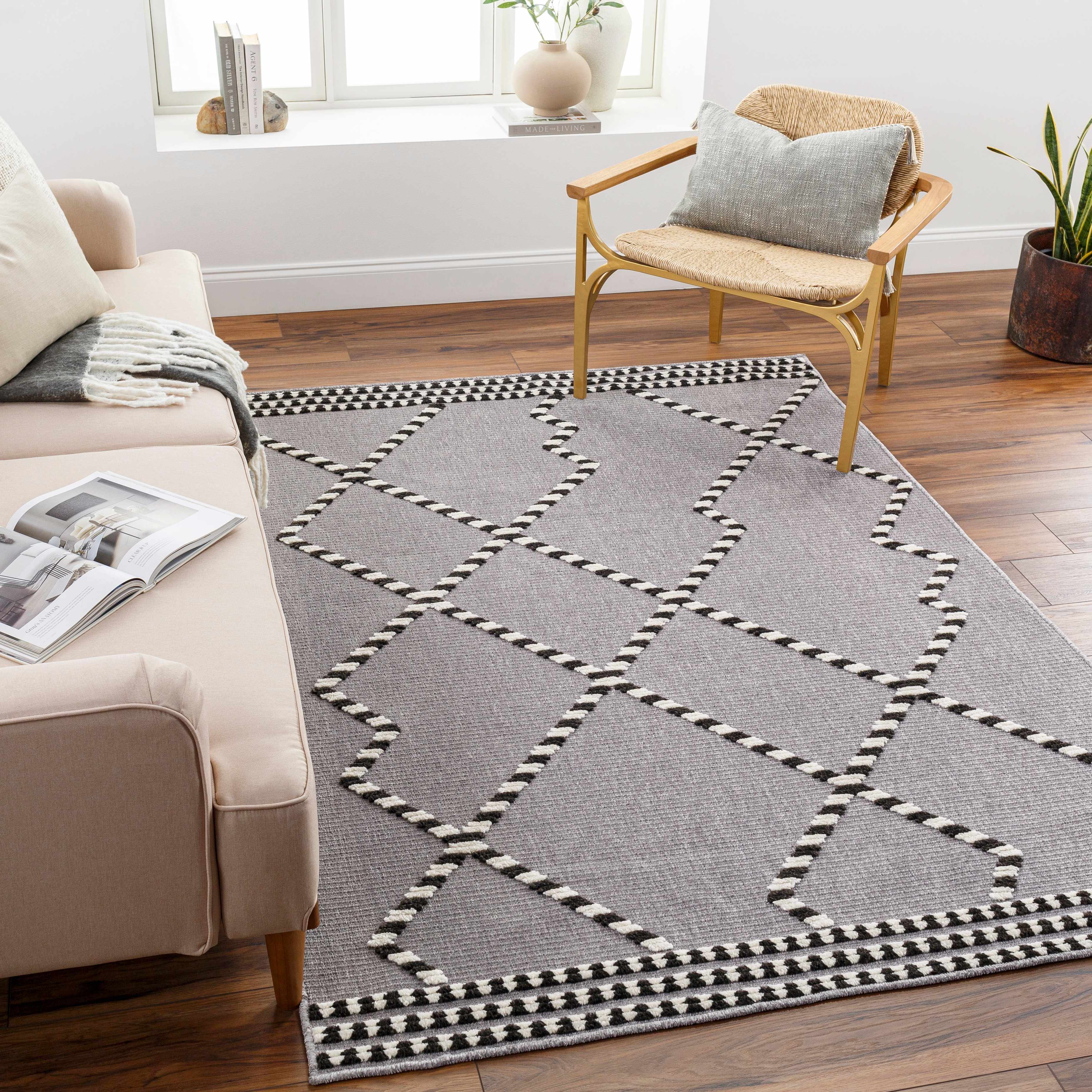 Rolf Textured Washable Rug - Clearance - Image 2