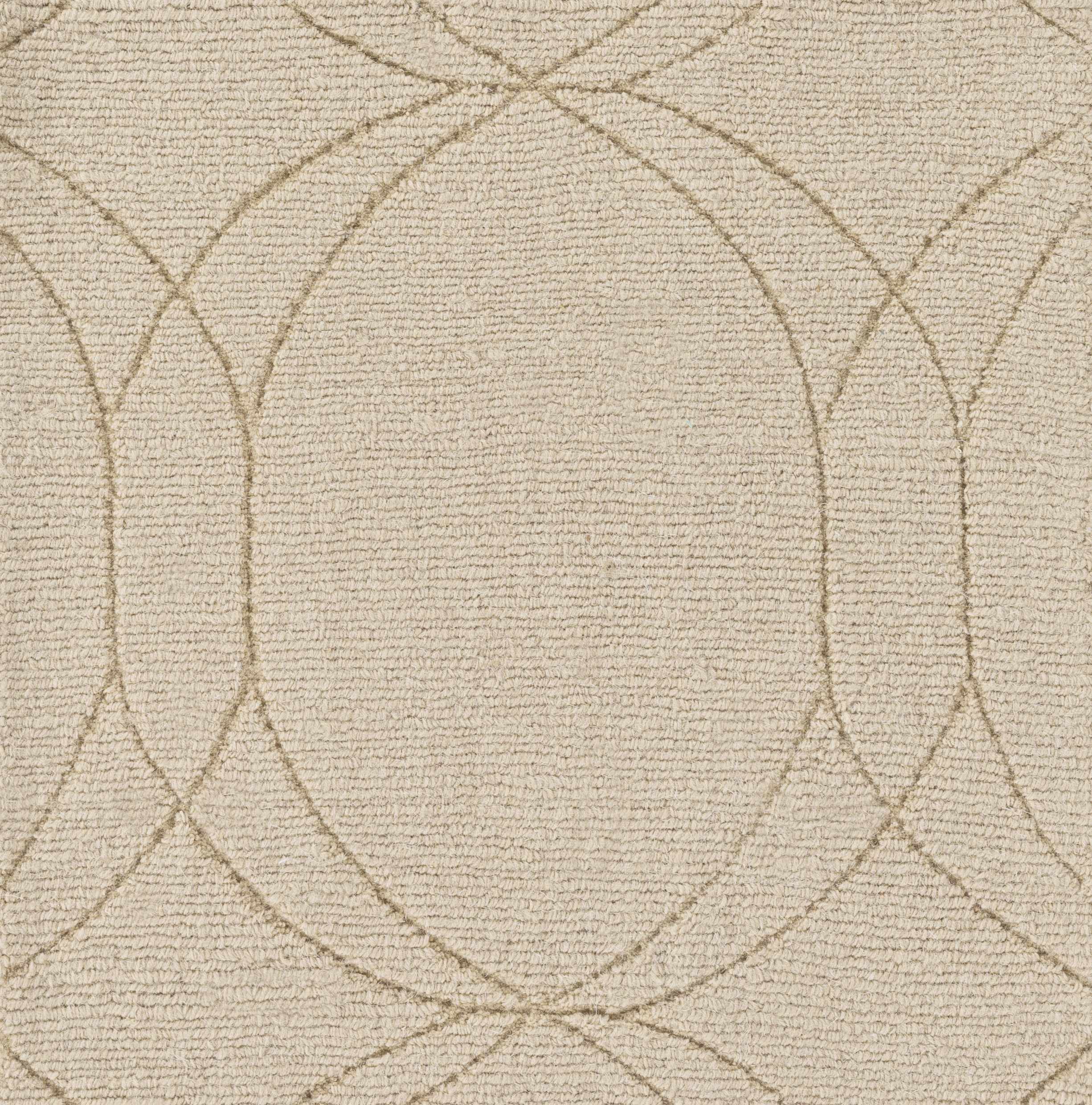 Rolfe Tan Circles Wool Rug - Clearance - Image 4