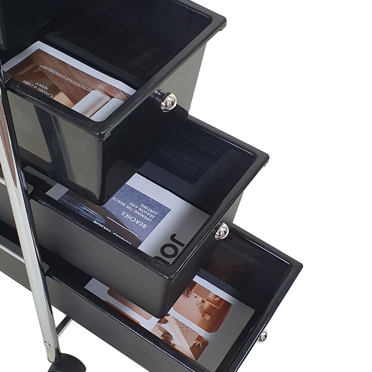 Rolling Storage Cart and Organizer with Plastic Drawers - Image 18