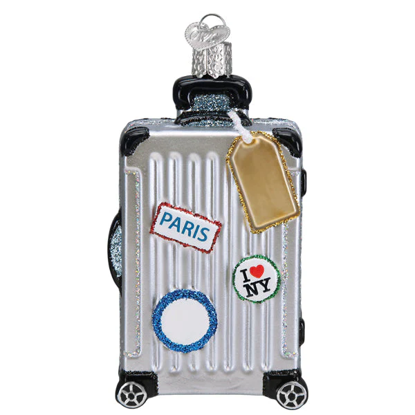 Rolling Suitcase Christmas Ornament - Image 3