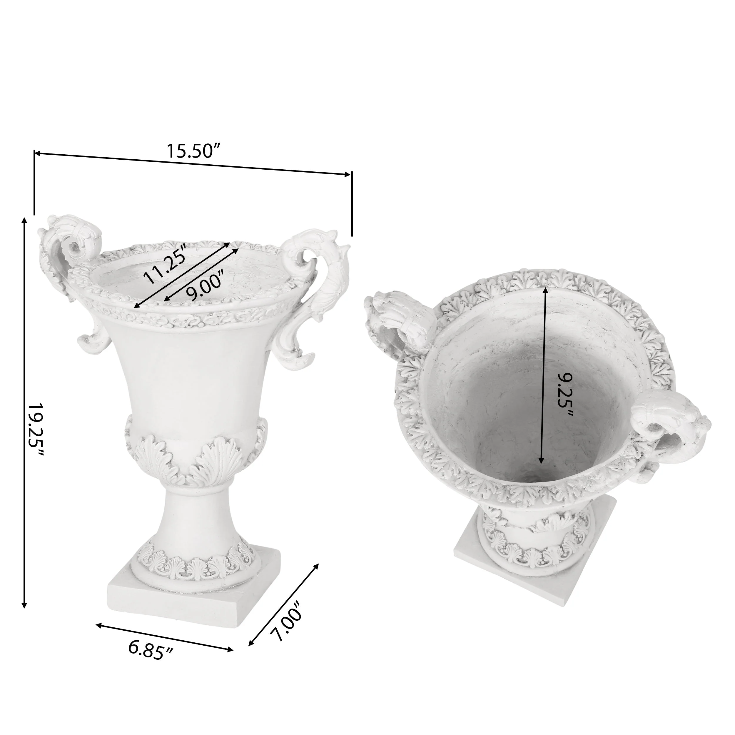 Roman Style MGO Garden Urn Planter - Image 3