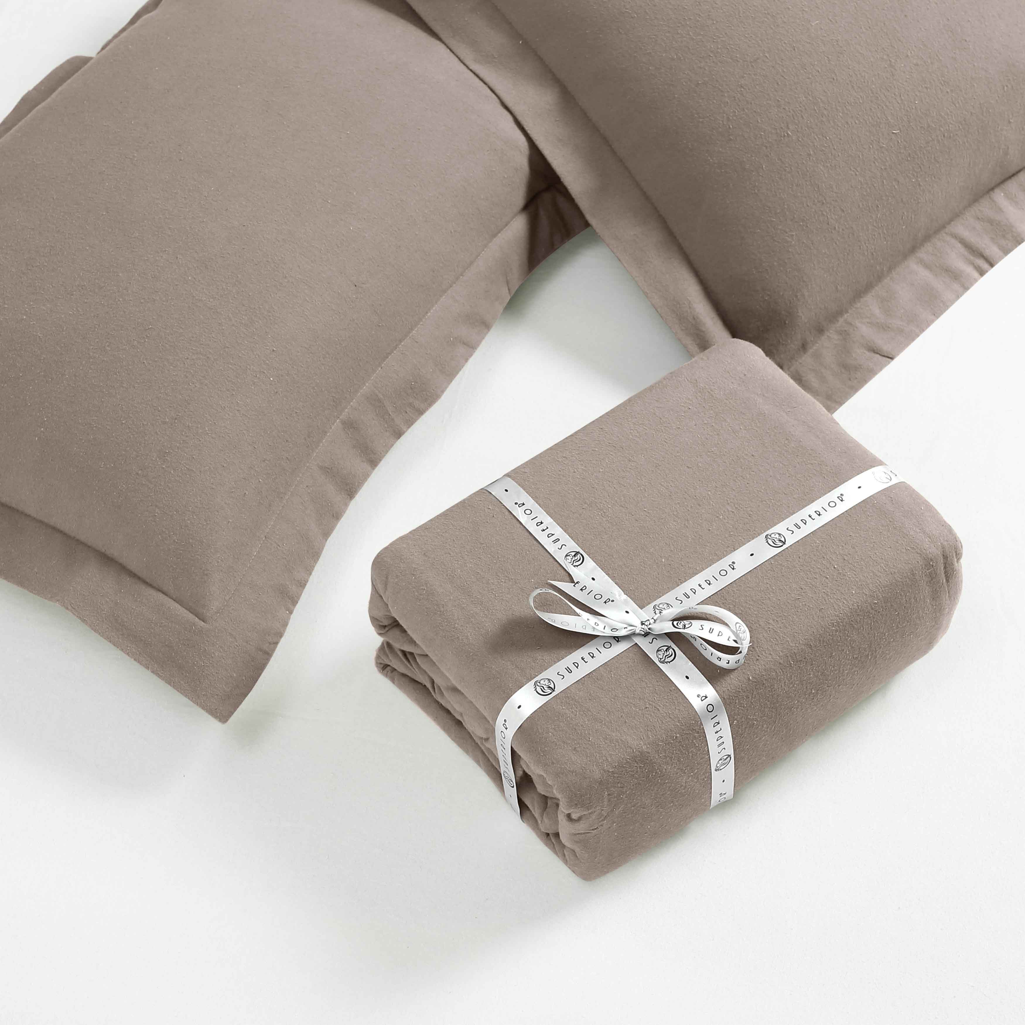 Rome Flannel Cotton Fuzzy Warm Solid Duvet Cover Set - Image 17