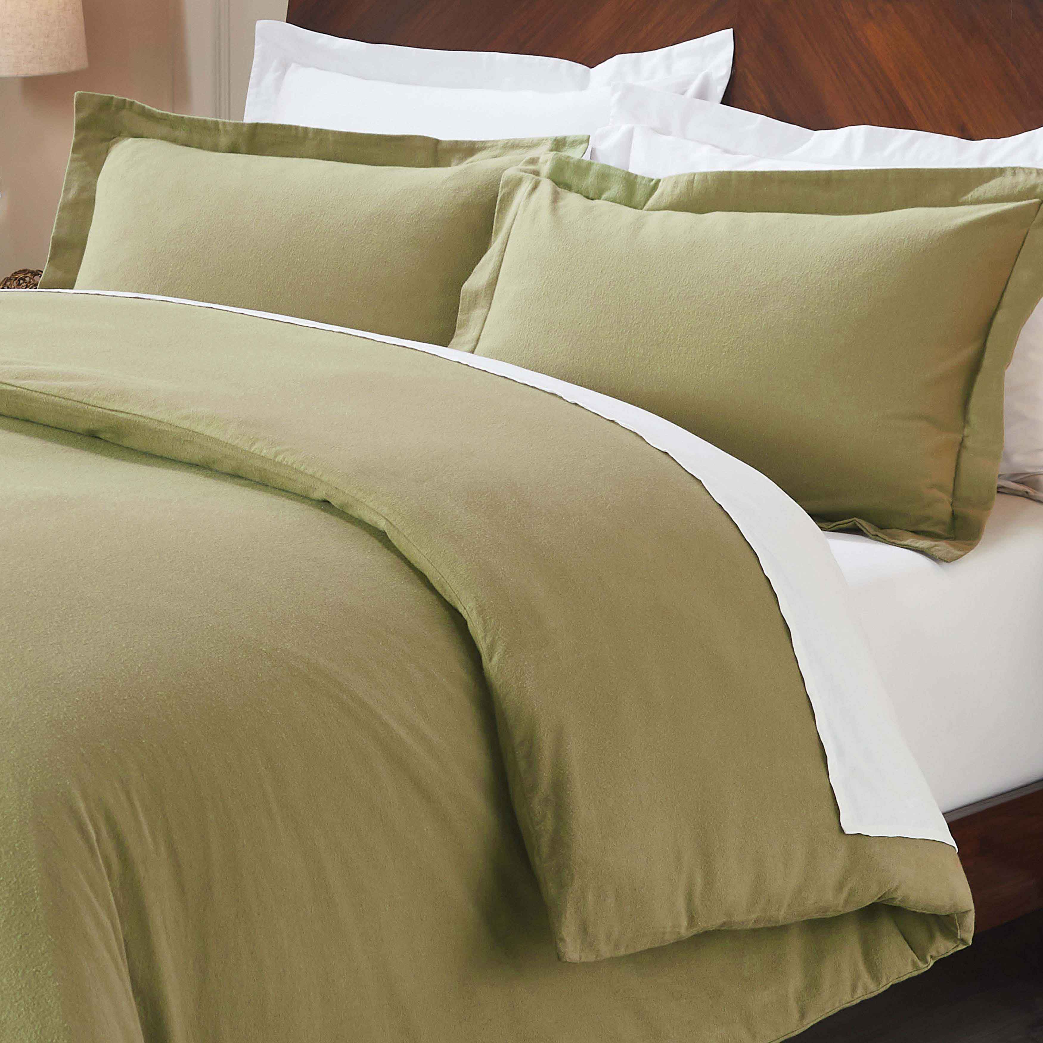 Rome Flannel Cotton Fuzzy Warm Solid Duvet Cover Set - Image 20