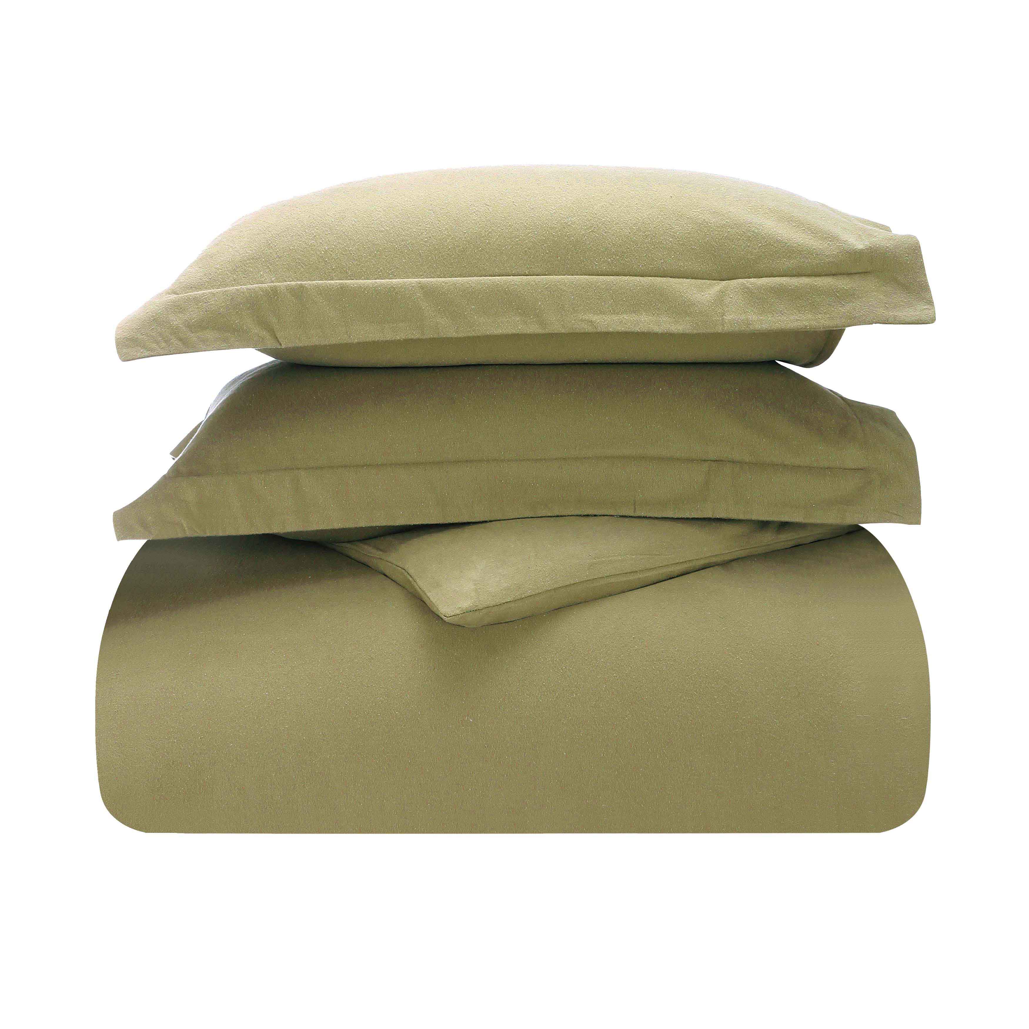 Rome Flannel Cotton Fuzzy Warm Solid Duvet Cover Set - Image 21