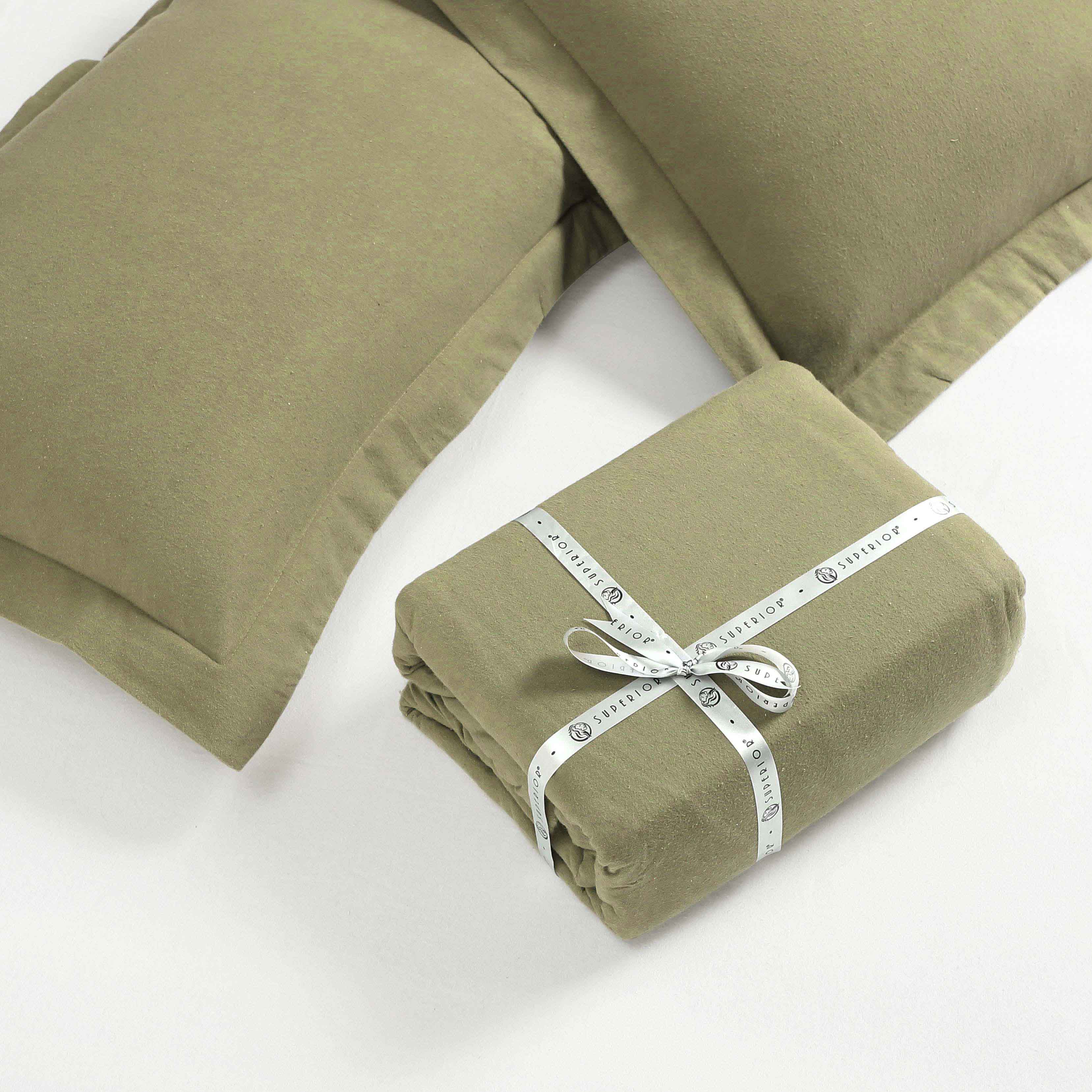 Rome Flannel Cotton Fuzzy Warm Solid Duvet Cover Set - Image 26