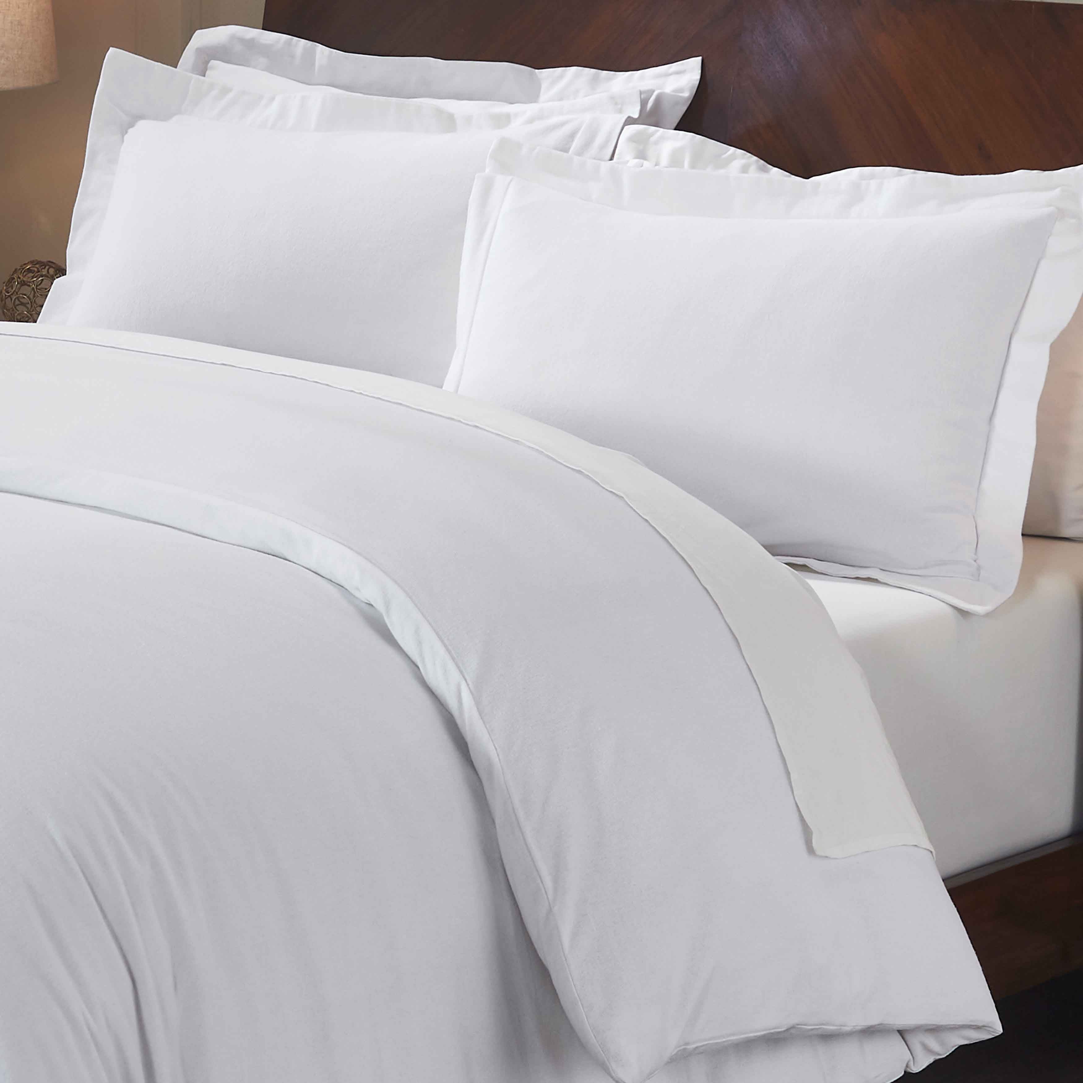Rome Flannel Cotton Fuzzy Warm Solid Duvet Cover Set - Image 29