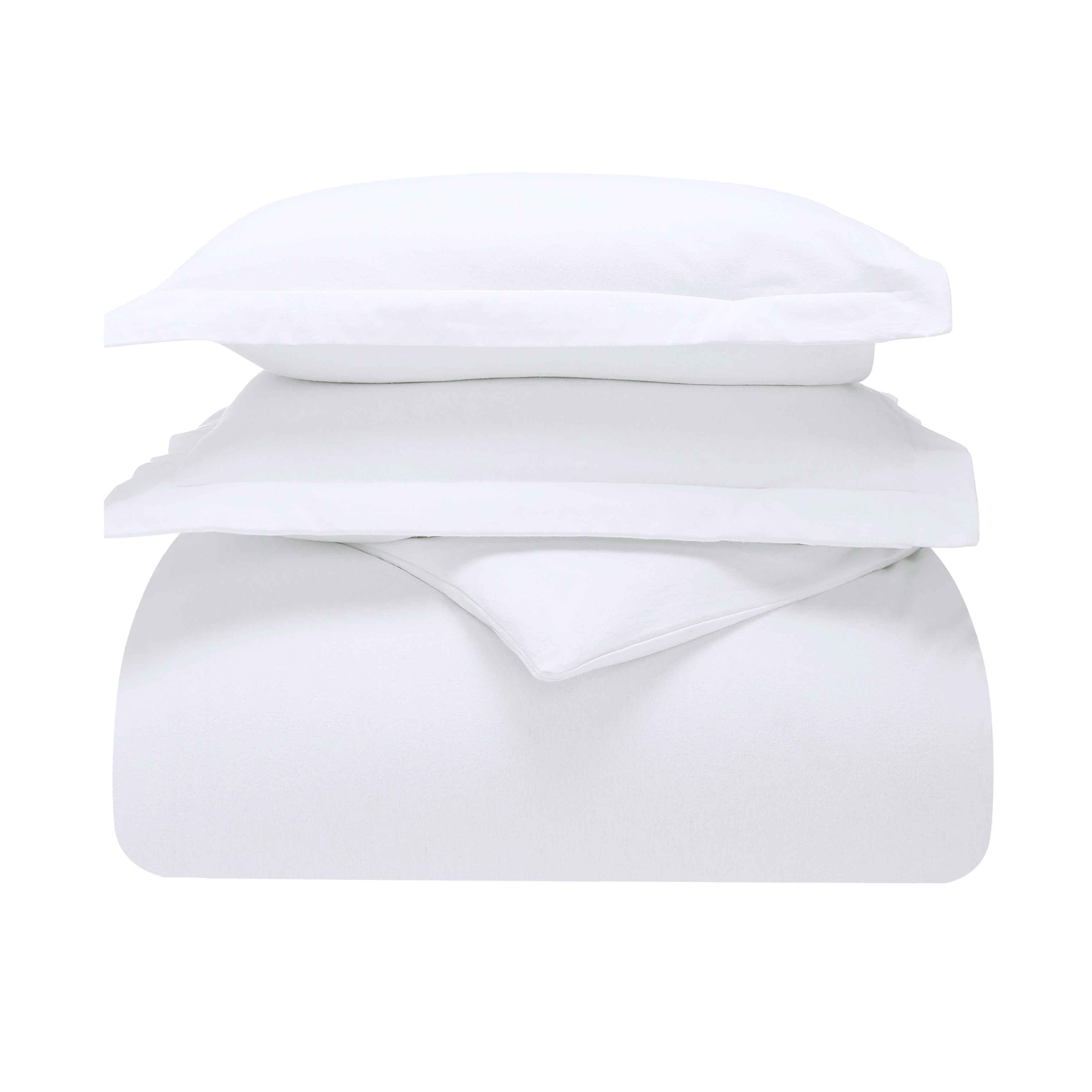 Rome Flannel Cotton Fuzzy Warm Solid Duvet Cover Set - Image 30