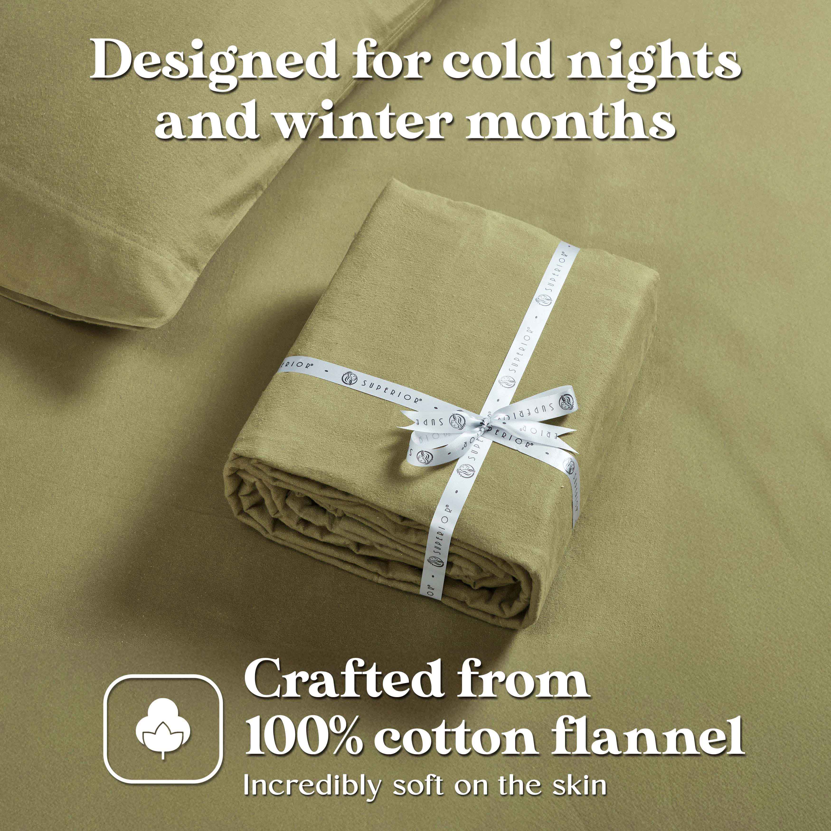 100% Cotton Flannel Sheet Set Solid Deep Pocket Fuzzy Warm Rome - Image 12