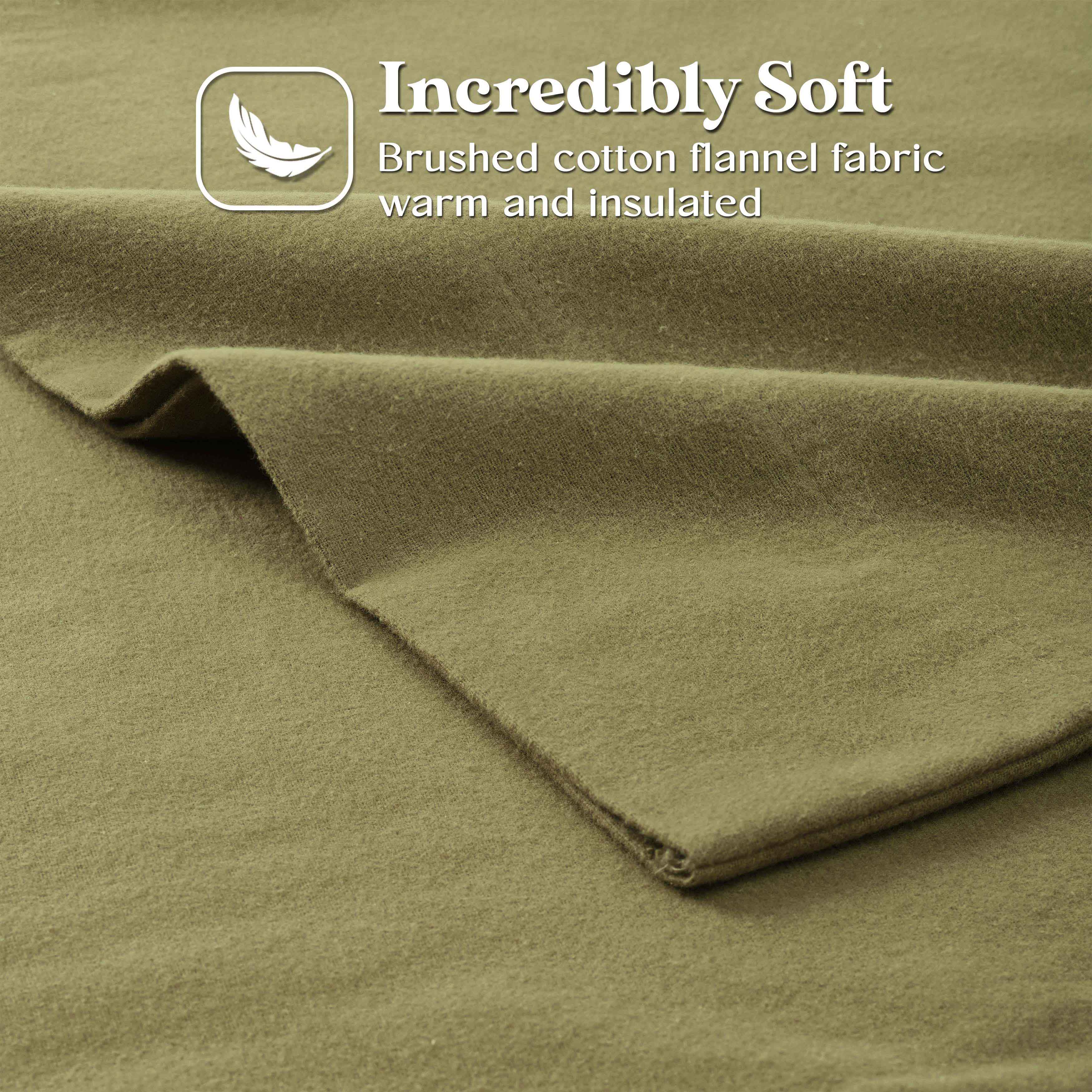 100% Cotton Flannel Sheet Set Solid Deep Pocket Fuzzy Warm Rome - Image 13