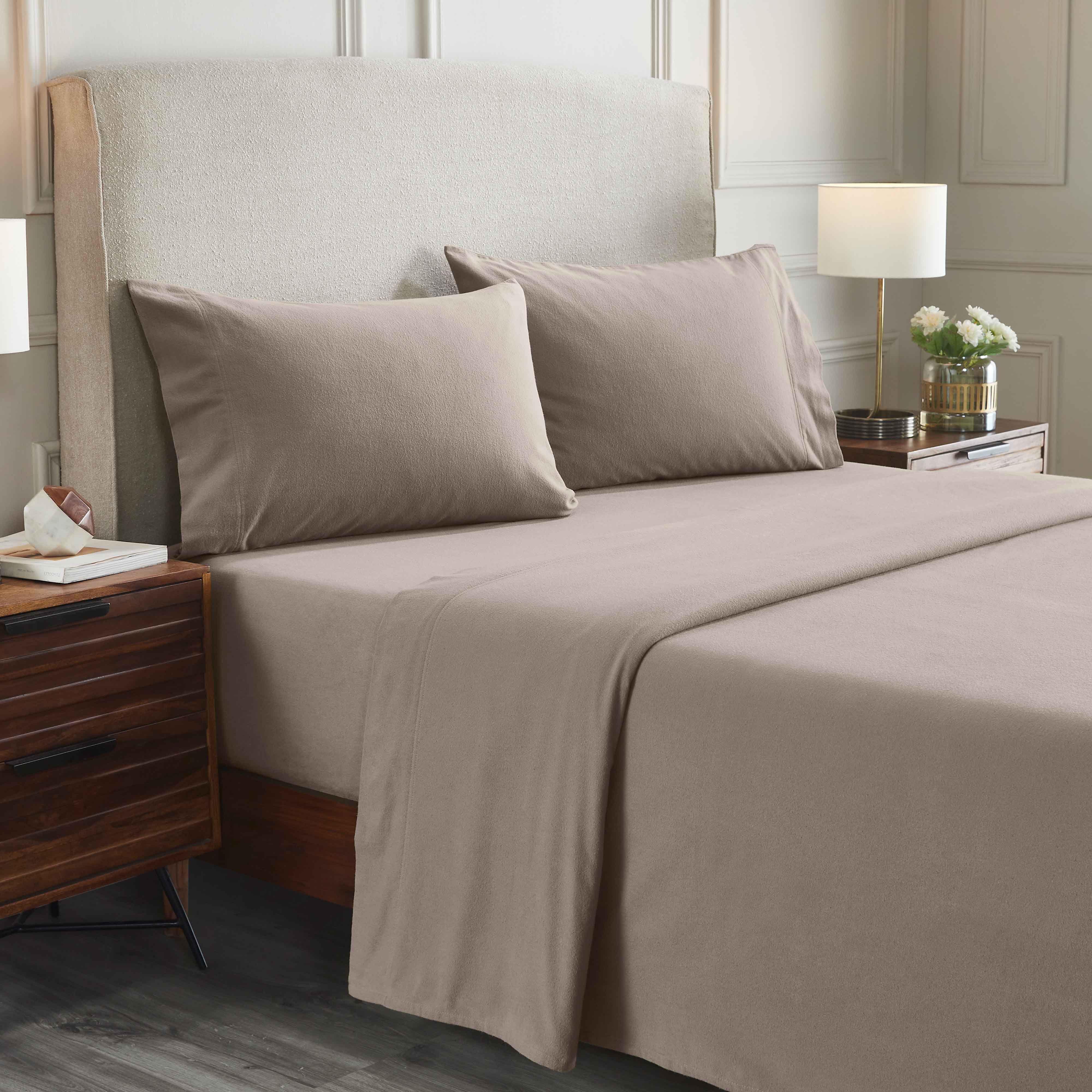100% Cotton Flannel Sheet Set Solid Deep Pocket Fuzzy Warm Rome - Image 19