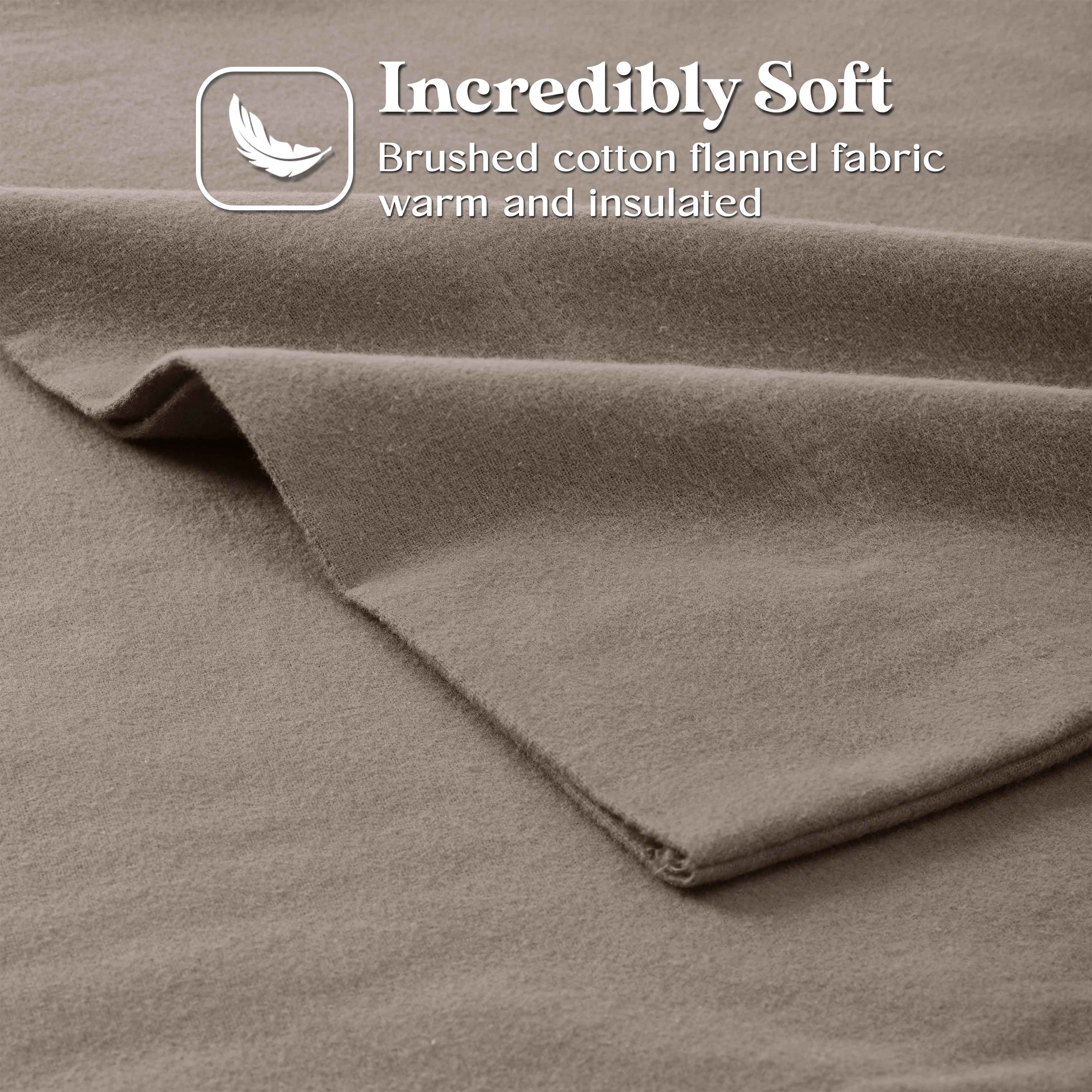 100% Cotton Flannel Sheet Set Solid Deep Pocket Fuzzy Warm Rome - Image 22