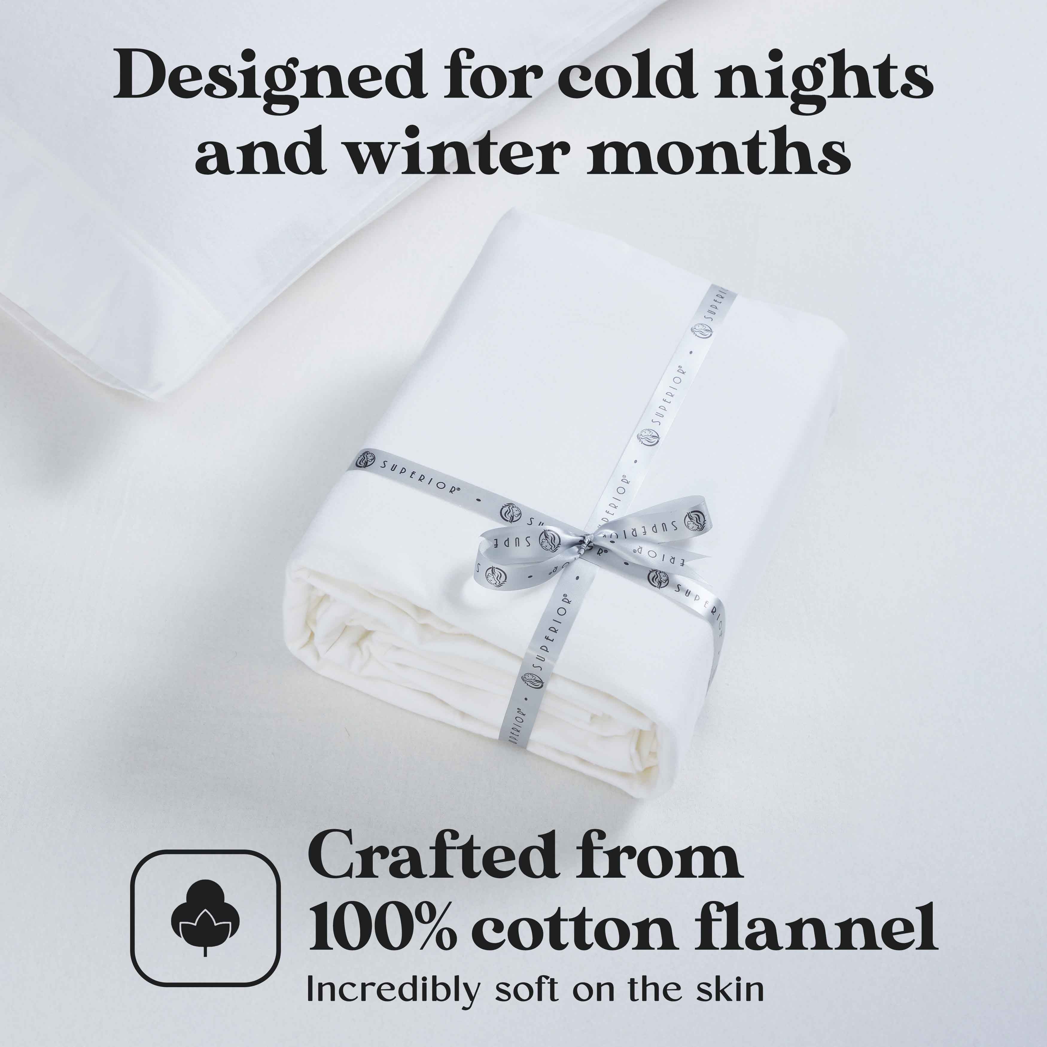 100% Cotton Flannel Sheet Set Solid Deep Pocket Fuzzy Warm Rome - Image 3