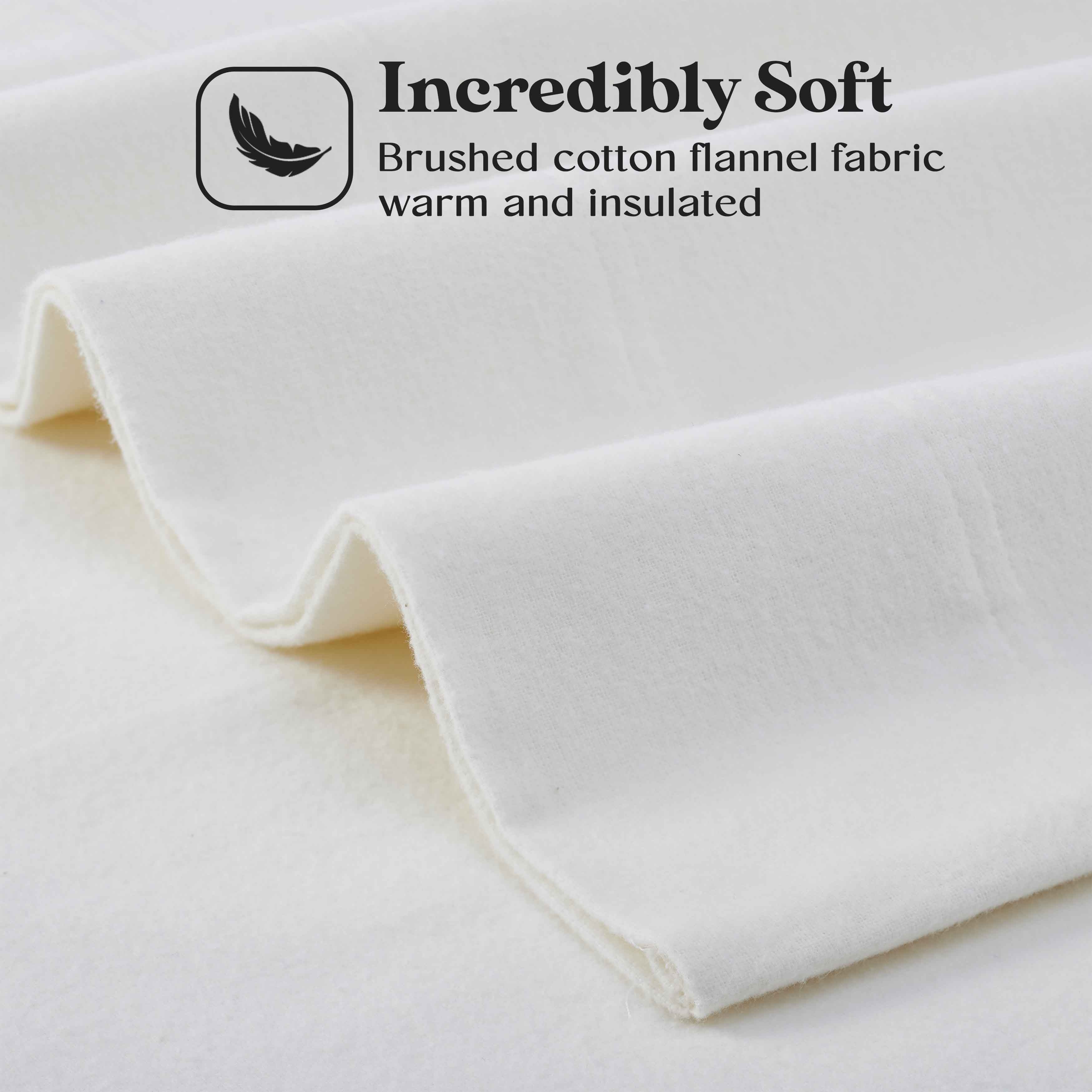 100% Cotton Flannel Sheet Set Solid Deep Pocket Fuzzy Warm Rome - Image 30
