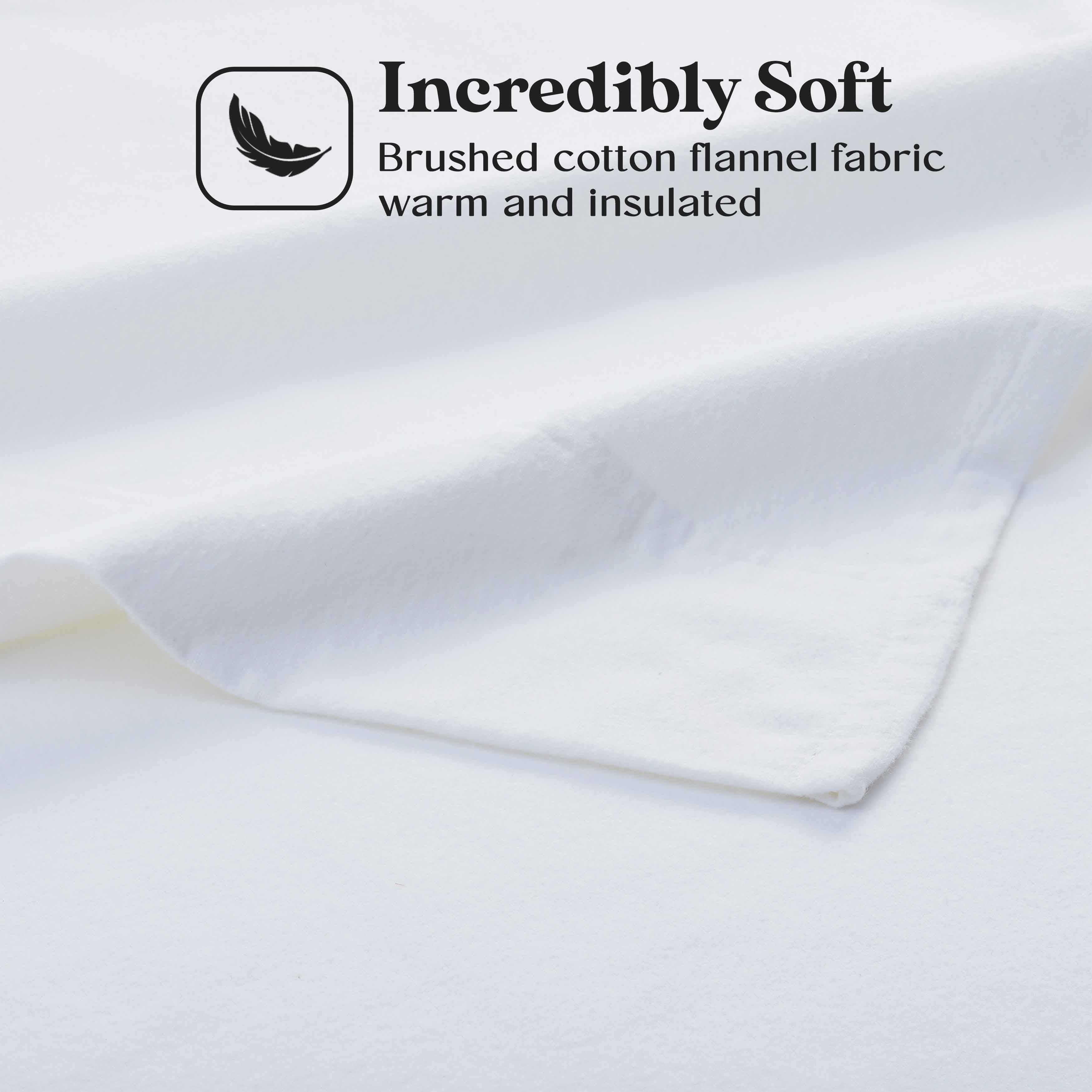 100% Cotton Flannel Sheet Set Solid Deep Pocket Fuzzy Warm Rome - Image 4
