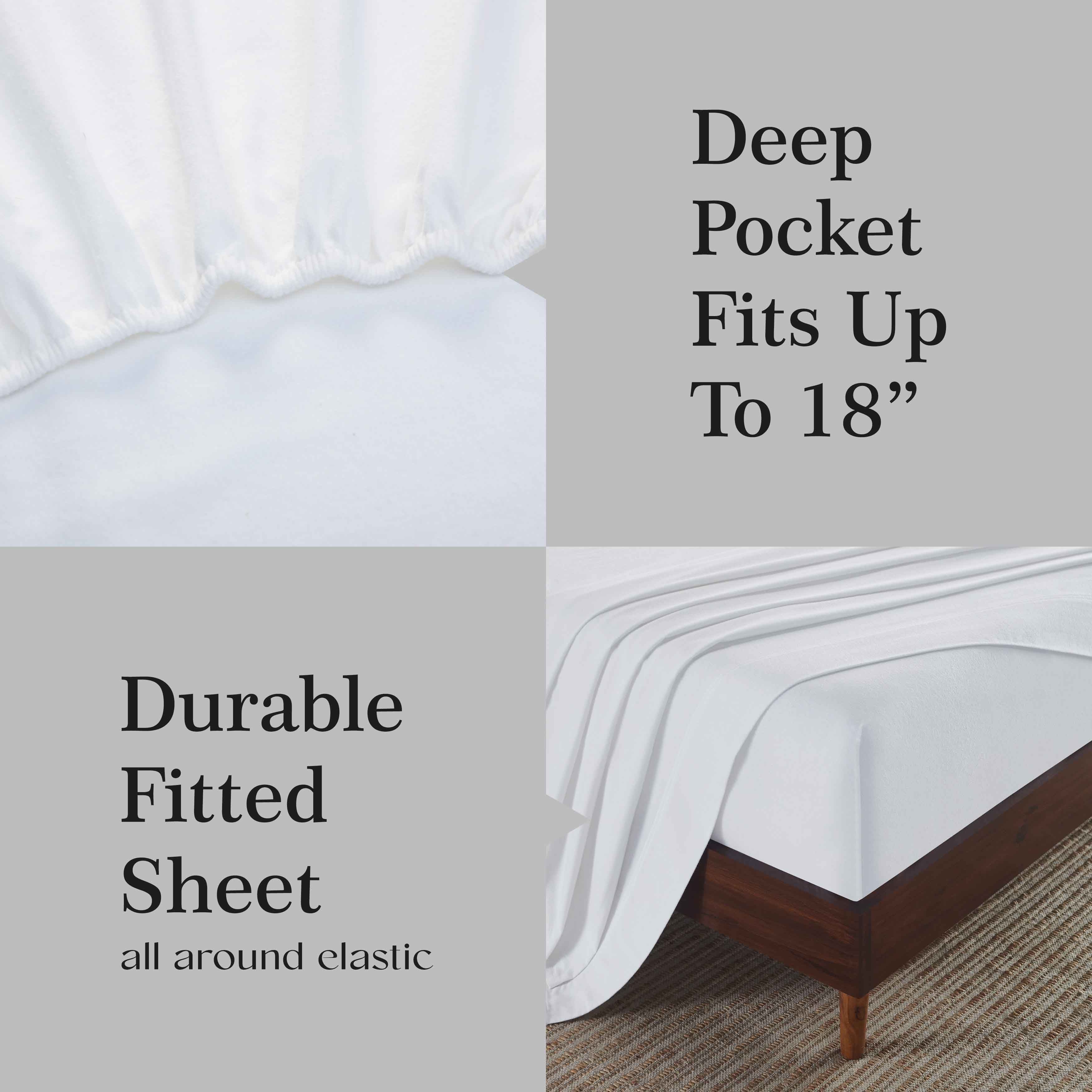 100% Cotton Flannel Sheet Set Solid Deep Pocket Fuzzy Warm Rome - Image 5