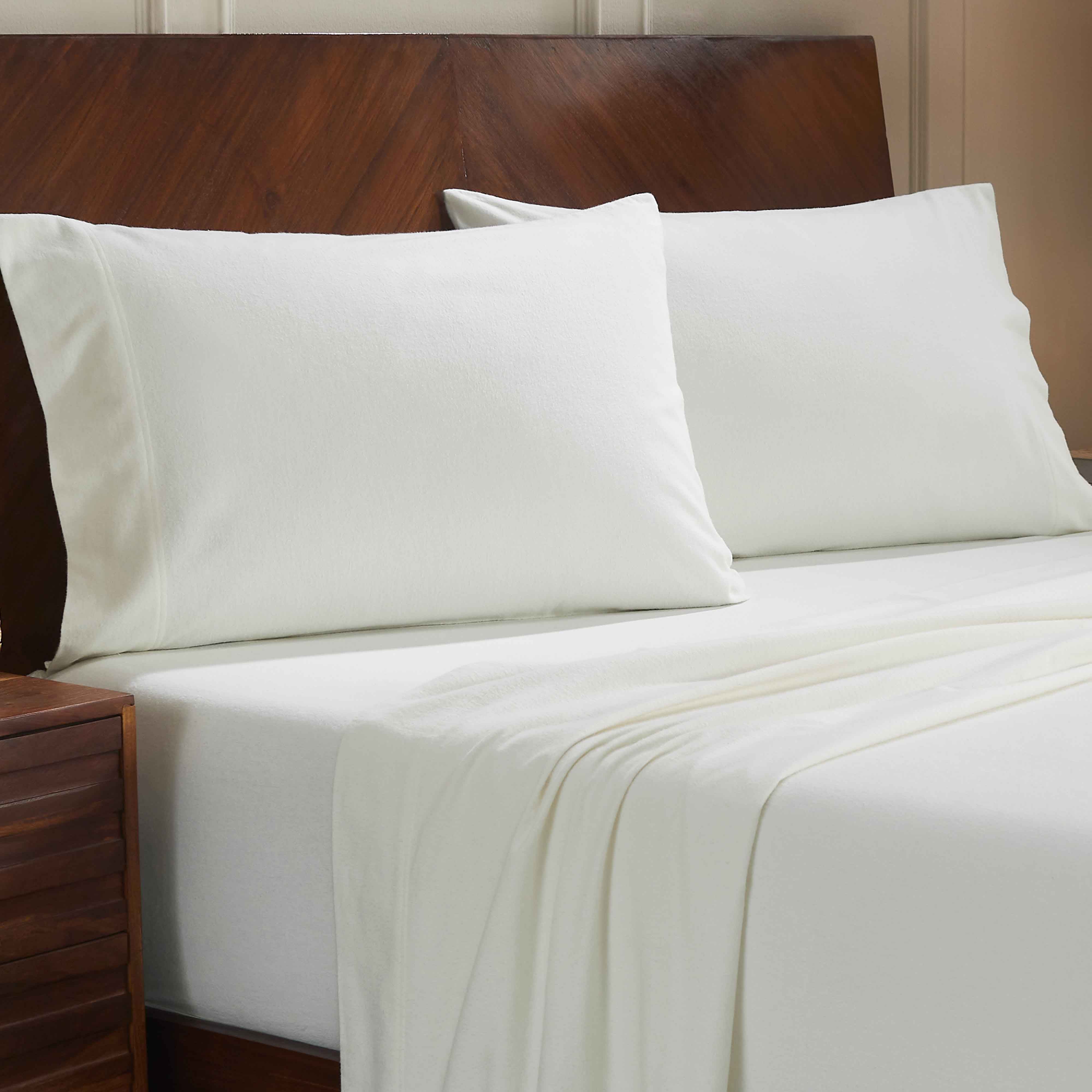 Rome Flannel Cotton Solid Fuzzy Pillowcases, Set of 2 - Image 11
