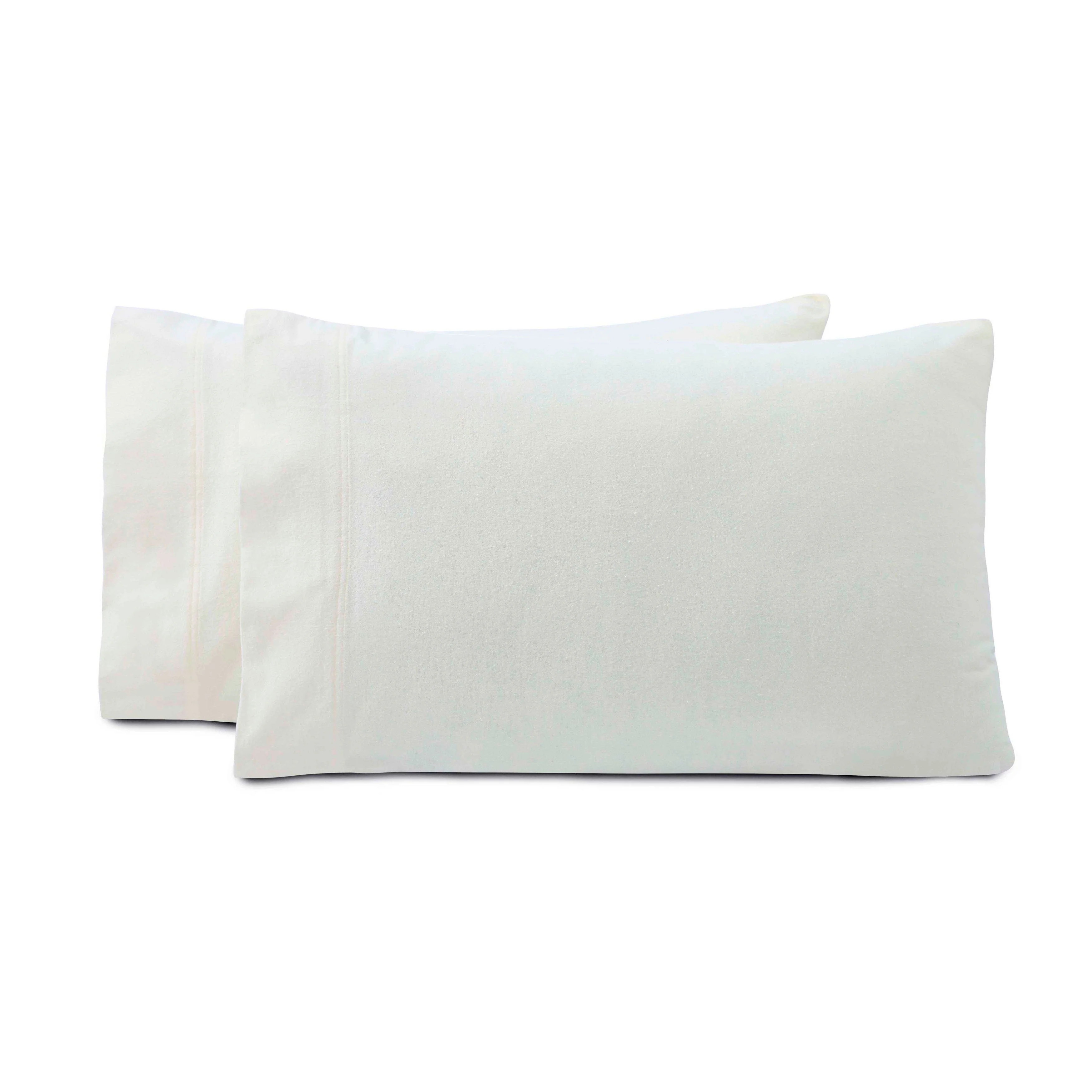 Rome Flannel Cotton Solid Fuzzy Pillowcases, Set of 2 - Image 12